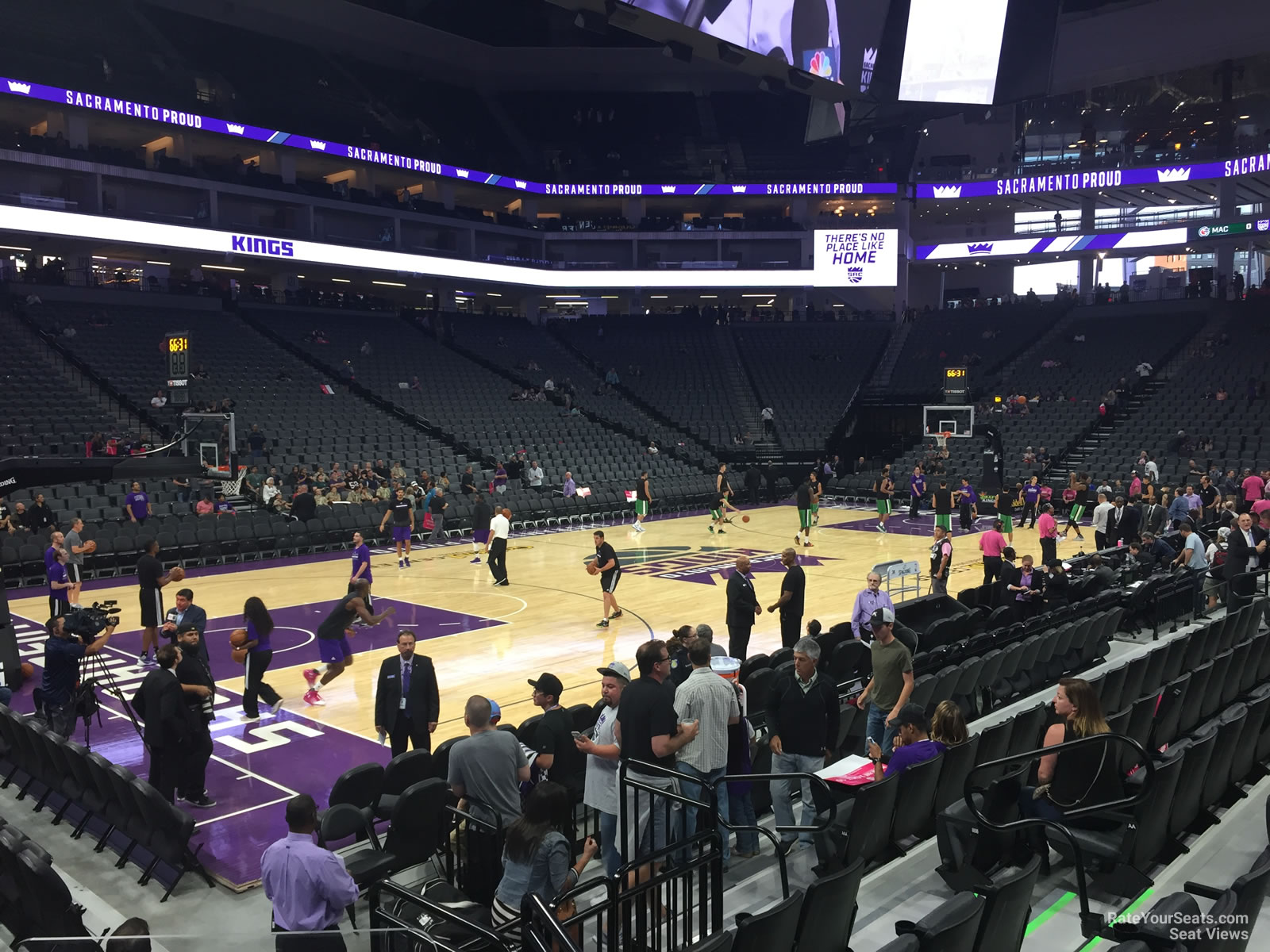 section 110, row dd seat view  for basketball - golden 1 center