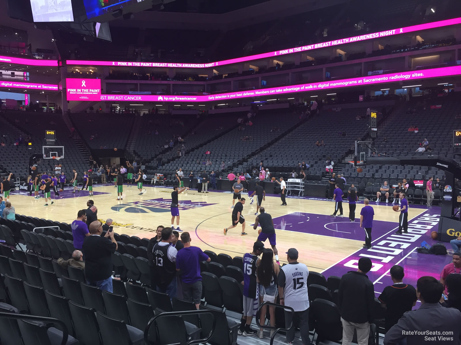 section 118, row dd seat view  for basketball - golden 1 center