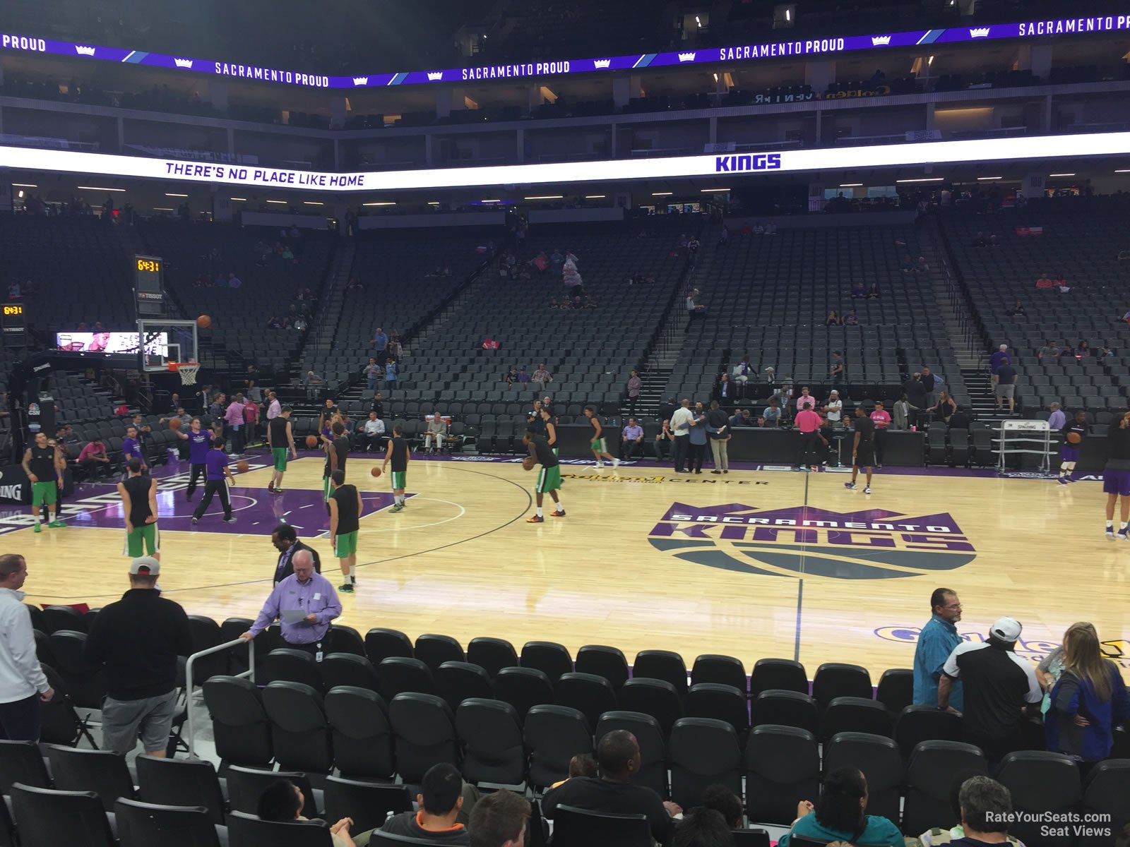 section 120, row dd seat view  for basketball - golden 1 center