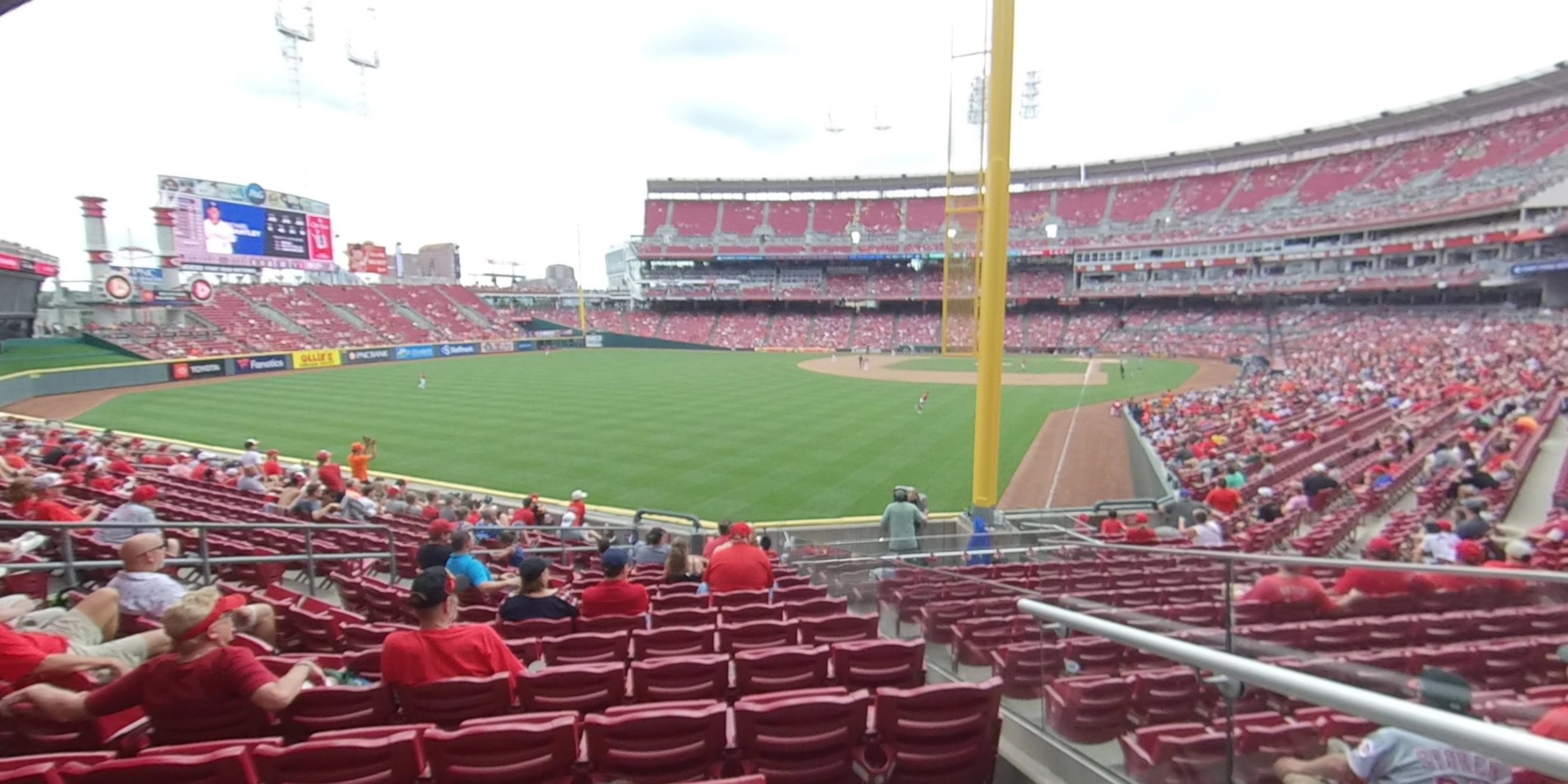section 106 panoramic seat view  for baseball - great american ball park