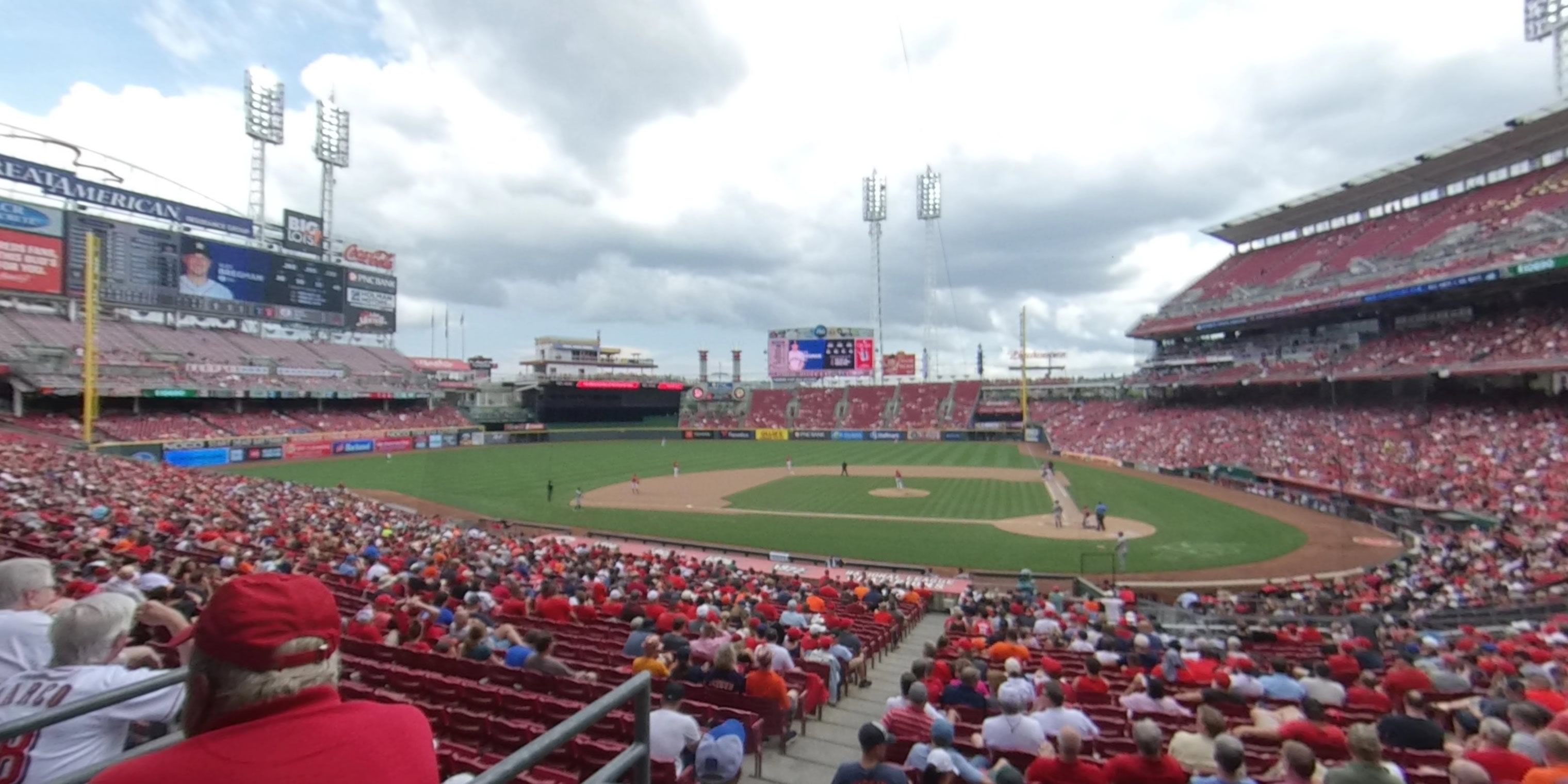 Section 119 at Great American Ball Park 