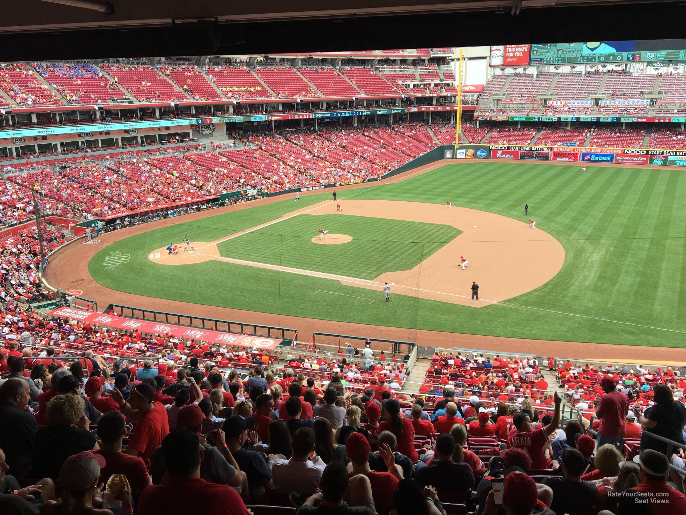 section 304, row o seat view  for baseball - great american ball park