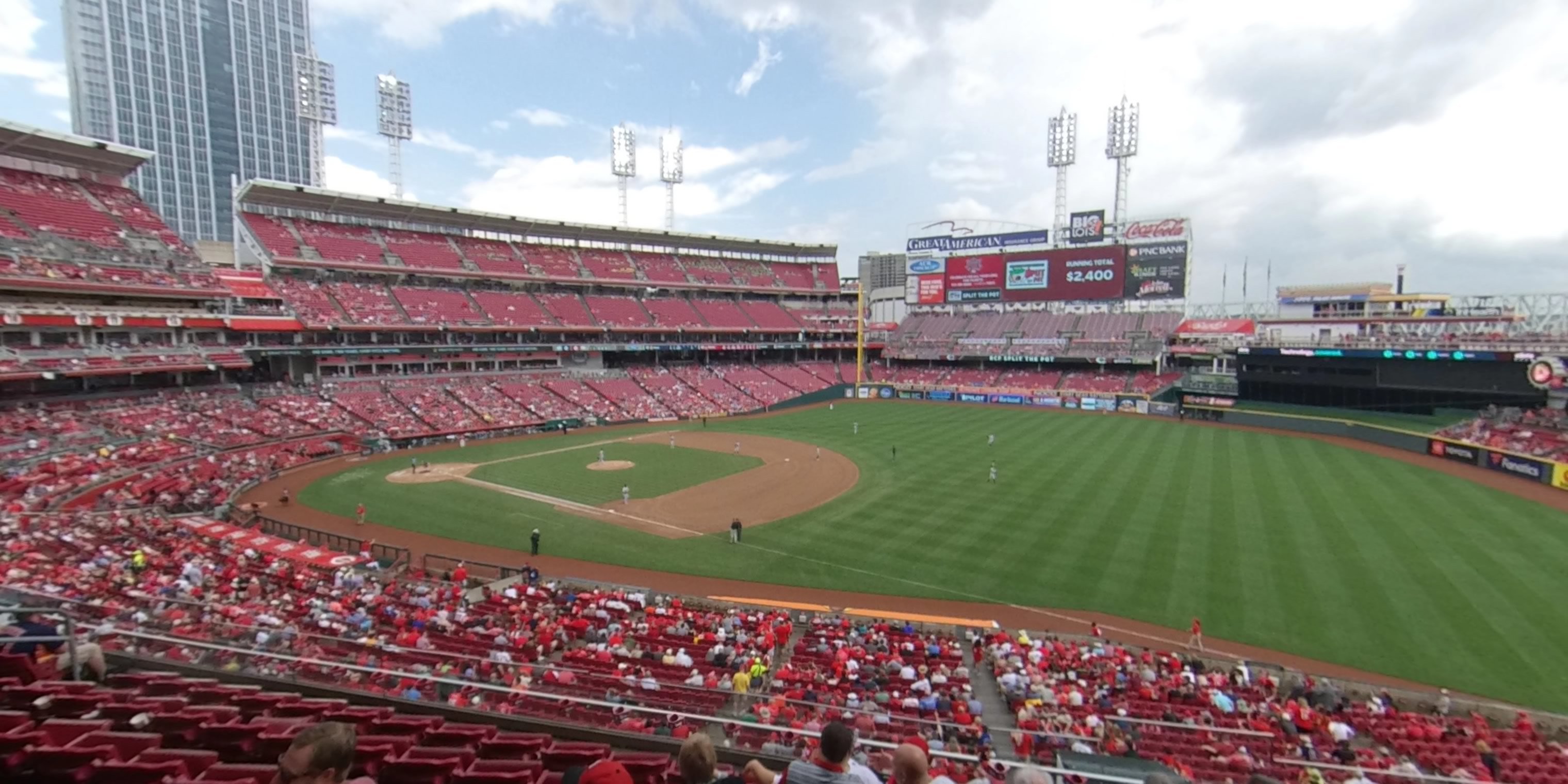 section 306 panoramic seat view  for baseball - great american ball park