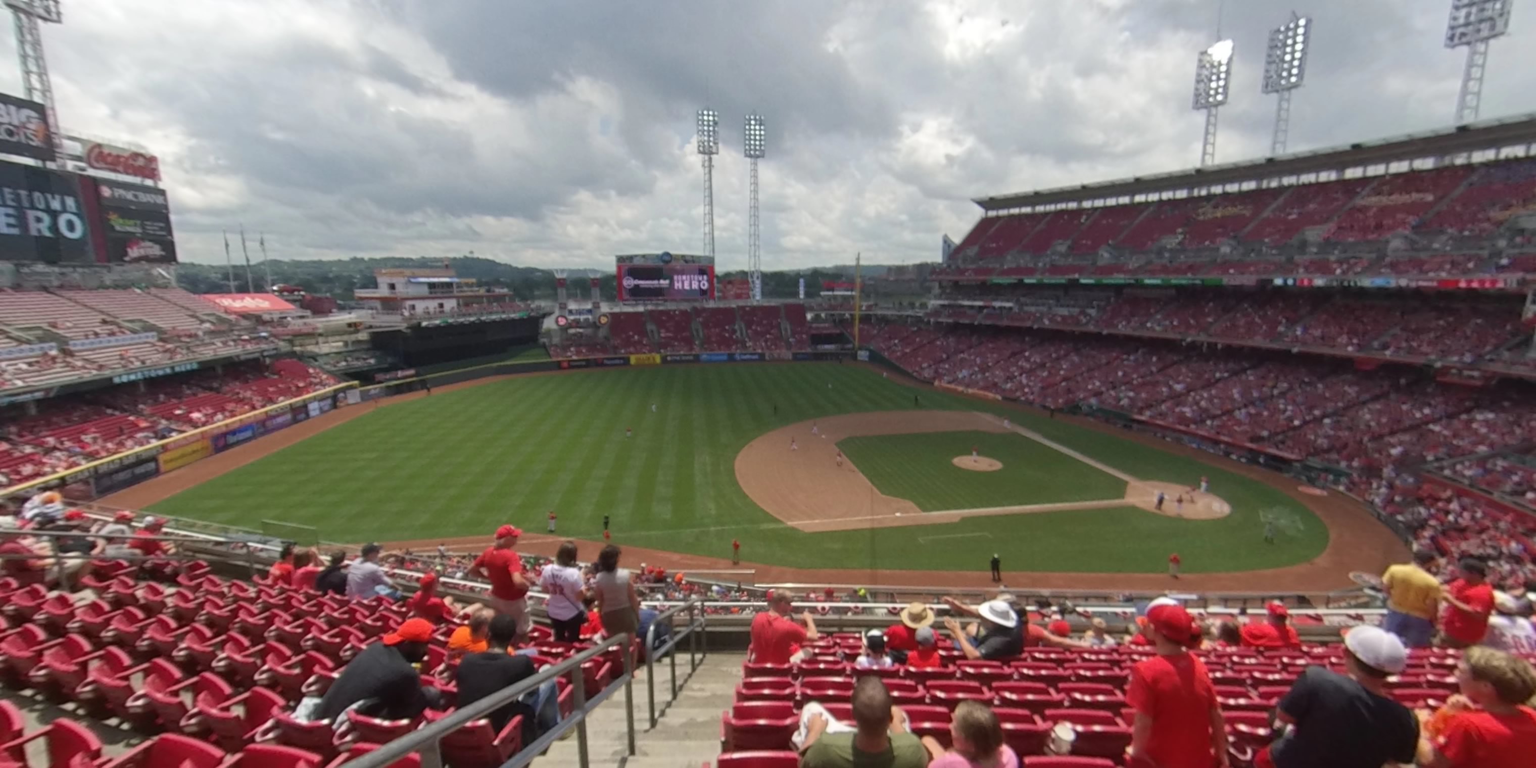 section 415 panoramic seat view  for baseball - great american ball park