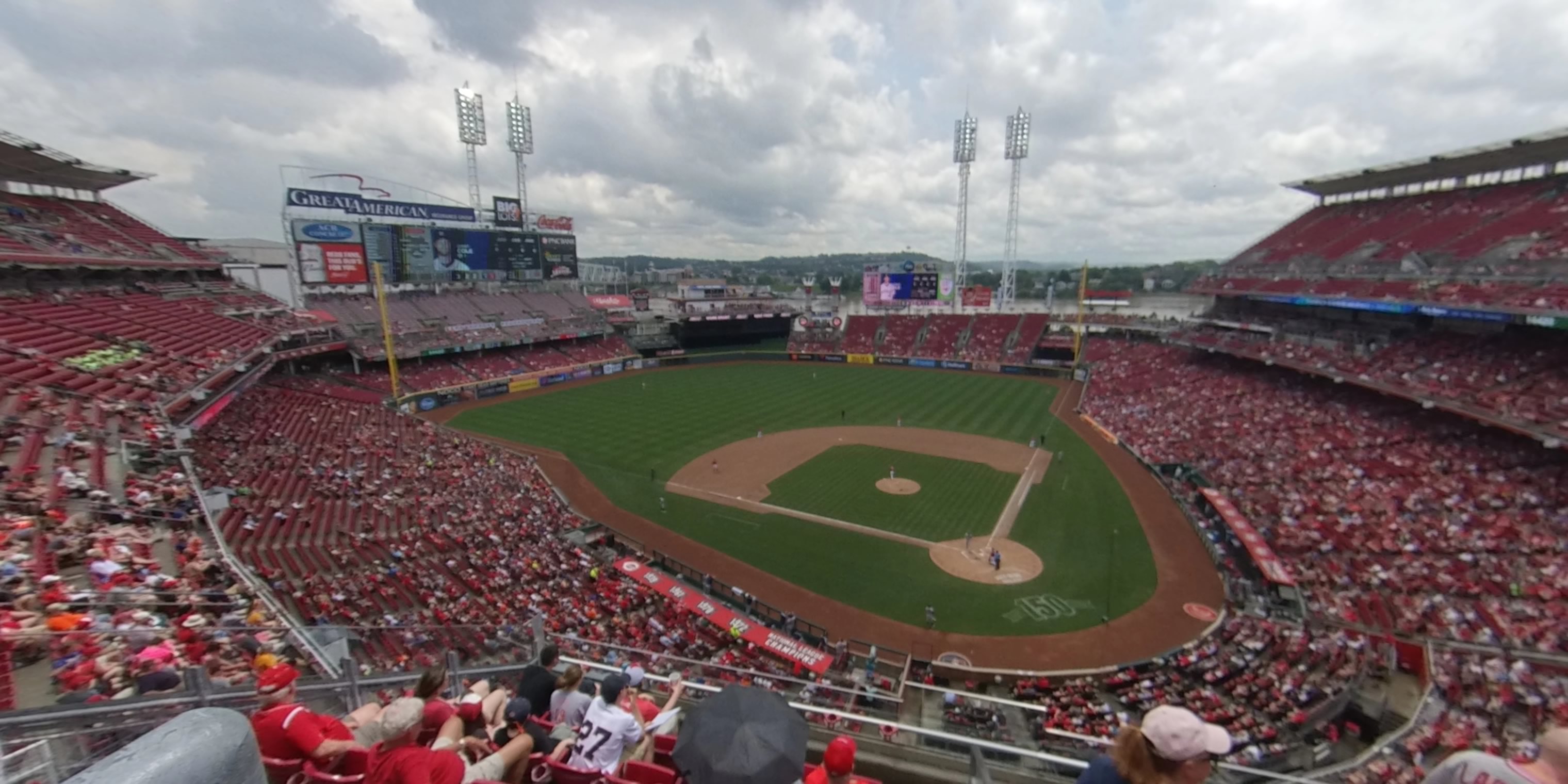 section 420 panoramic seat view  for baseball - great american ball park