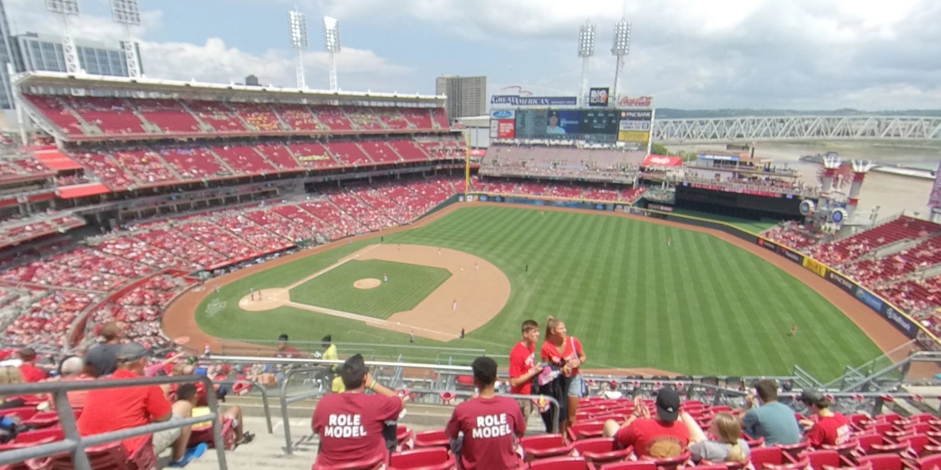 section 532 panoramic seat view  for baseball - great american ball park