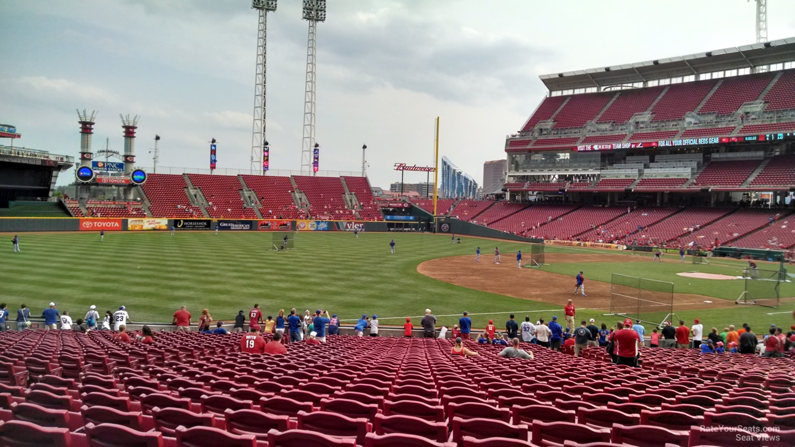 Section 124 at Great American Ball Park 