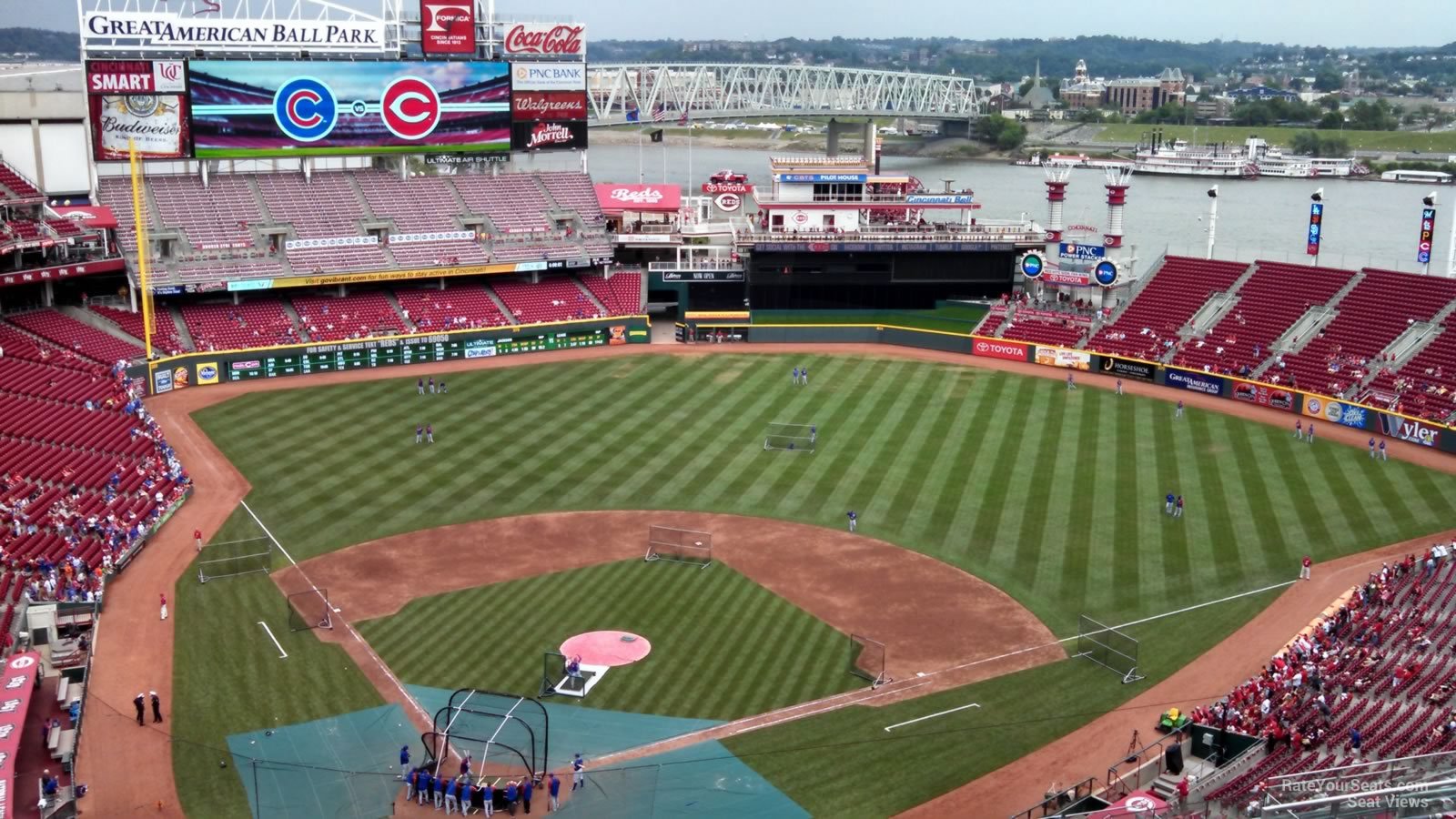 Section 124 at Great American Ball Park 
