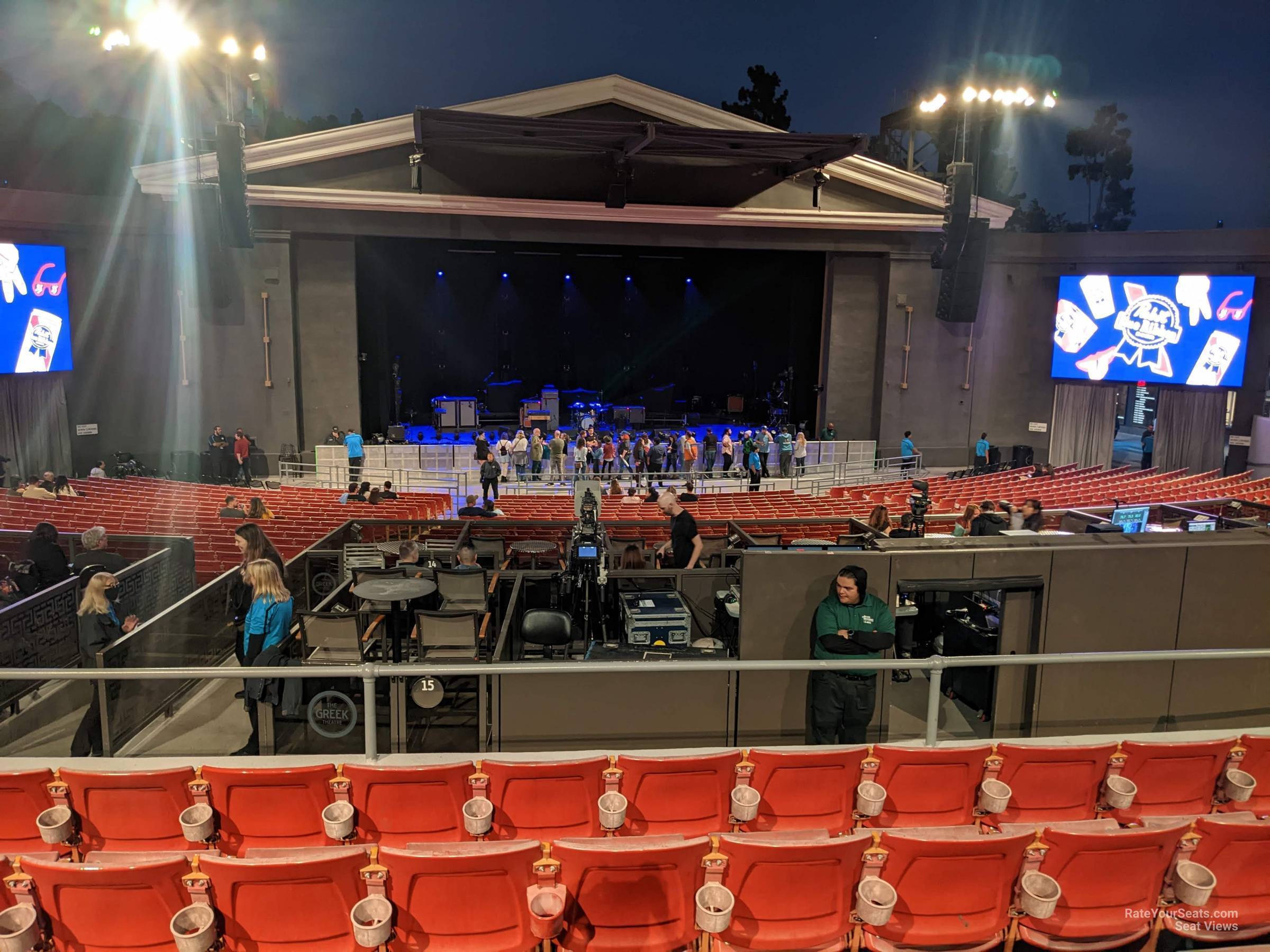 section blc, row g seat view  - greek theatre - los angeles