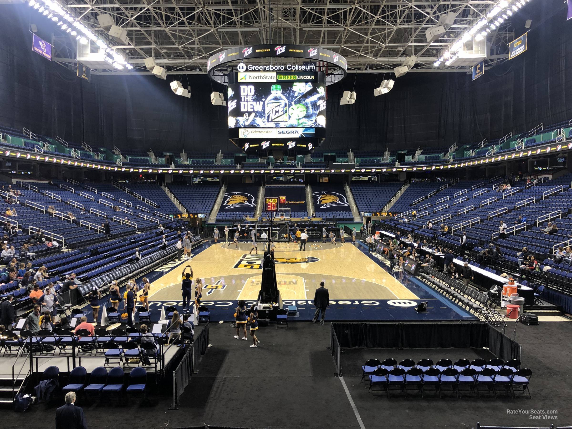 Greensboro Coliseum Section 101 UNC Greensboro Basketball