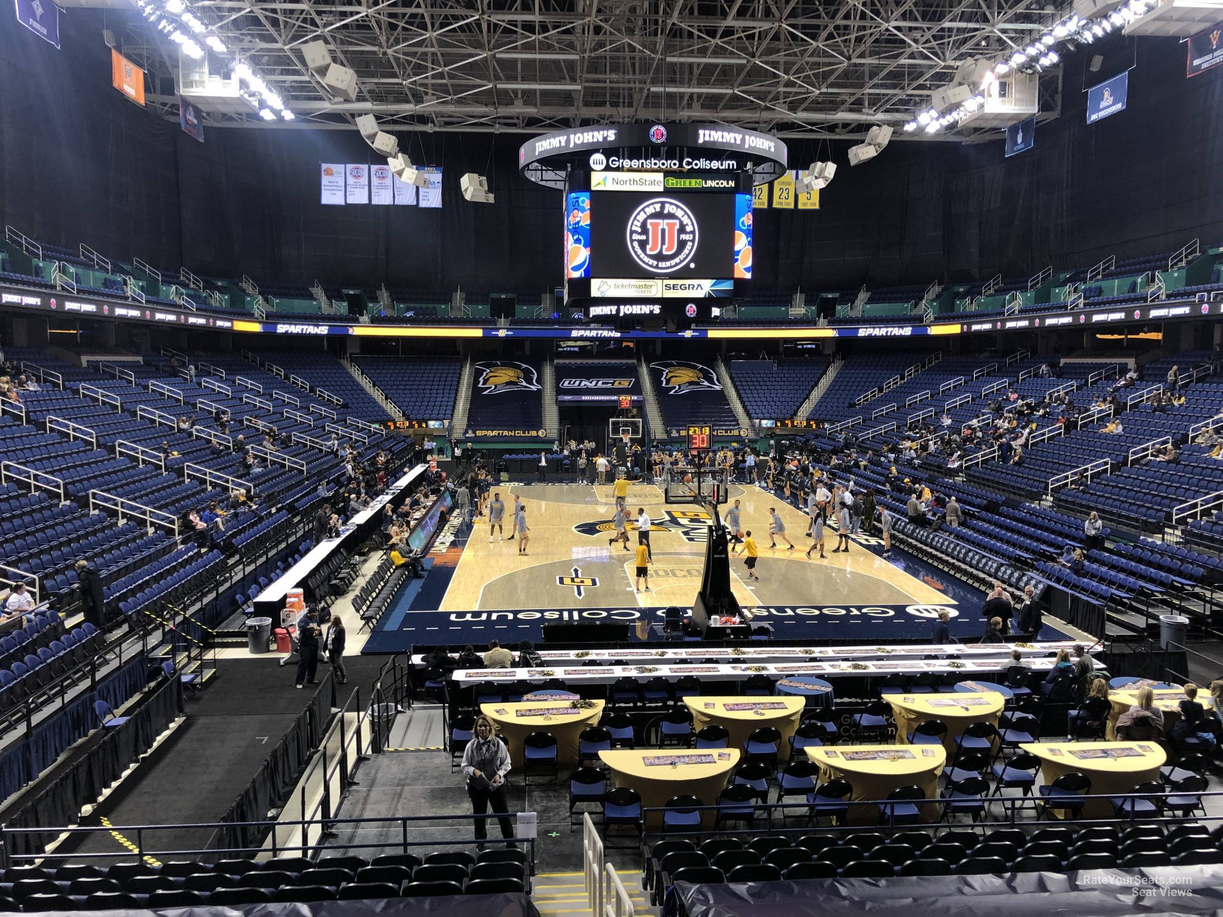 Greensboro Coliseum Section 116 UNC Greensboro Basketball