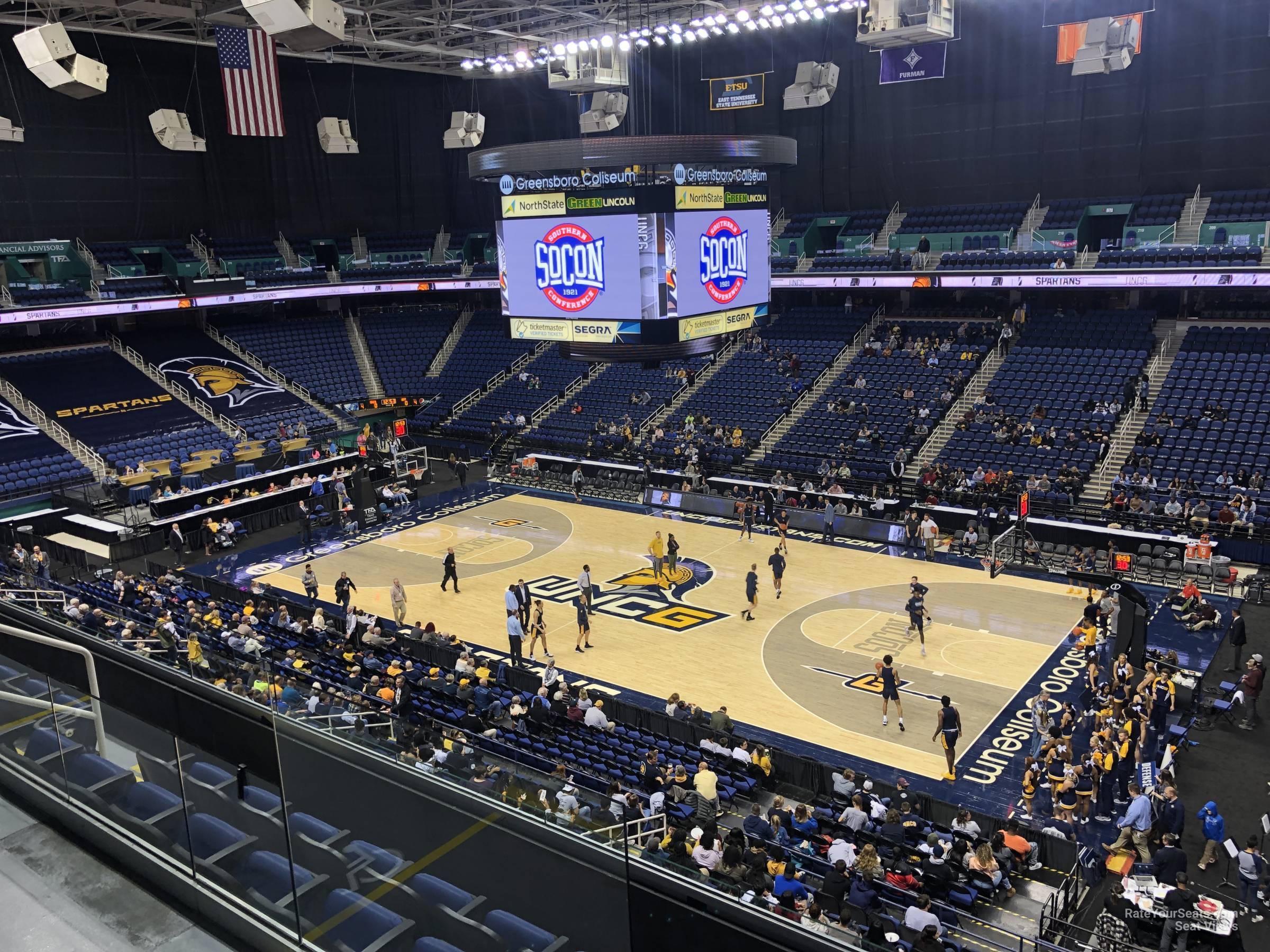 Greensboro Coliseum Section 234 - UNC Greensboro Basketball ...