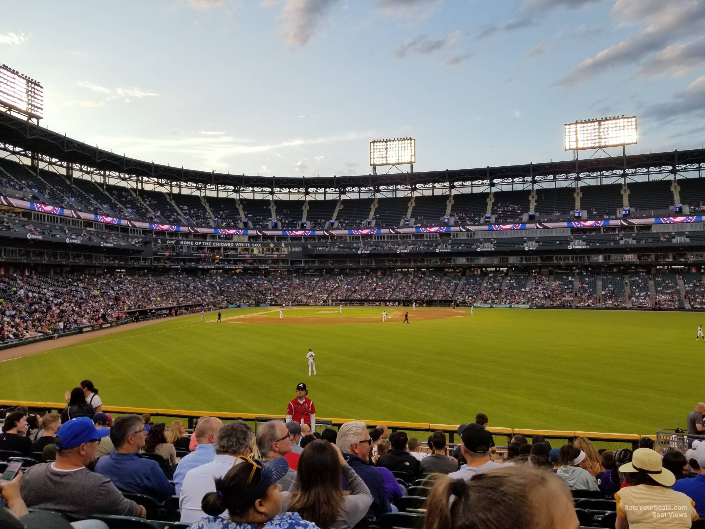 section 104, row 21 seat view  - guaranteed rate field