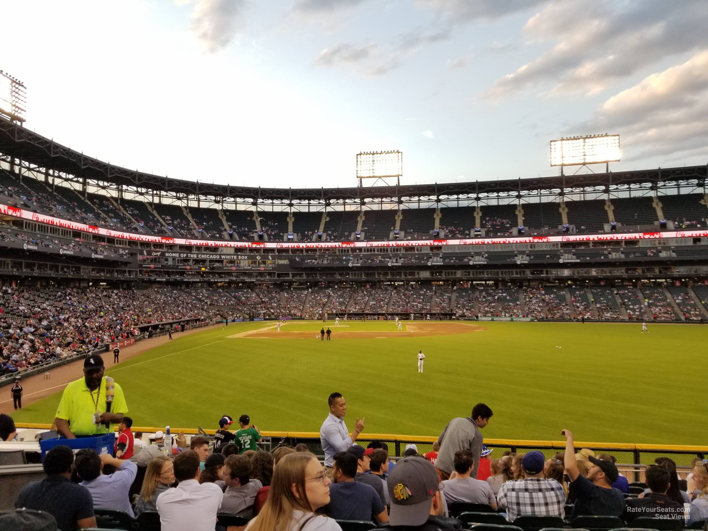 section 105, row 21 seat view  - guaranteed rate field