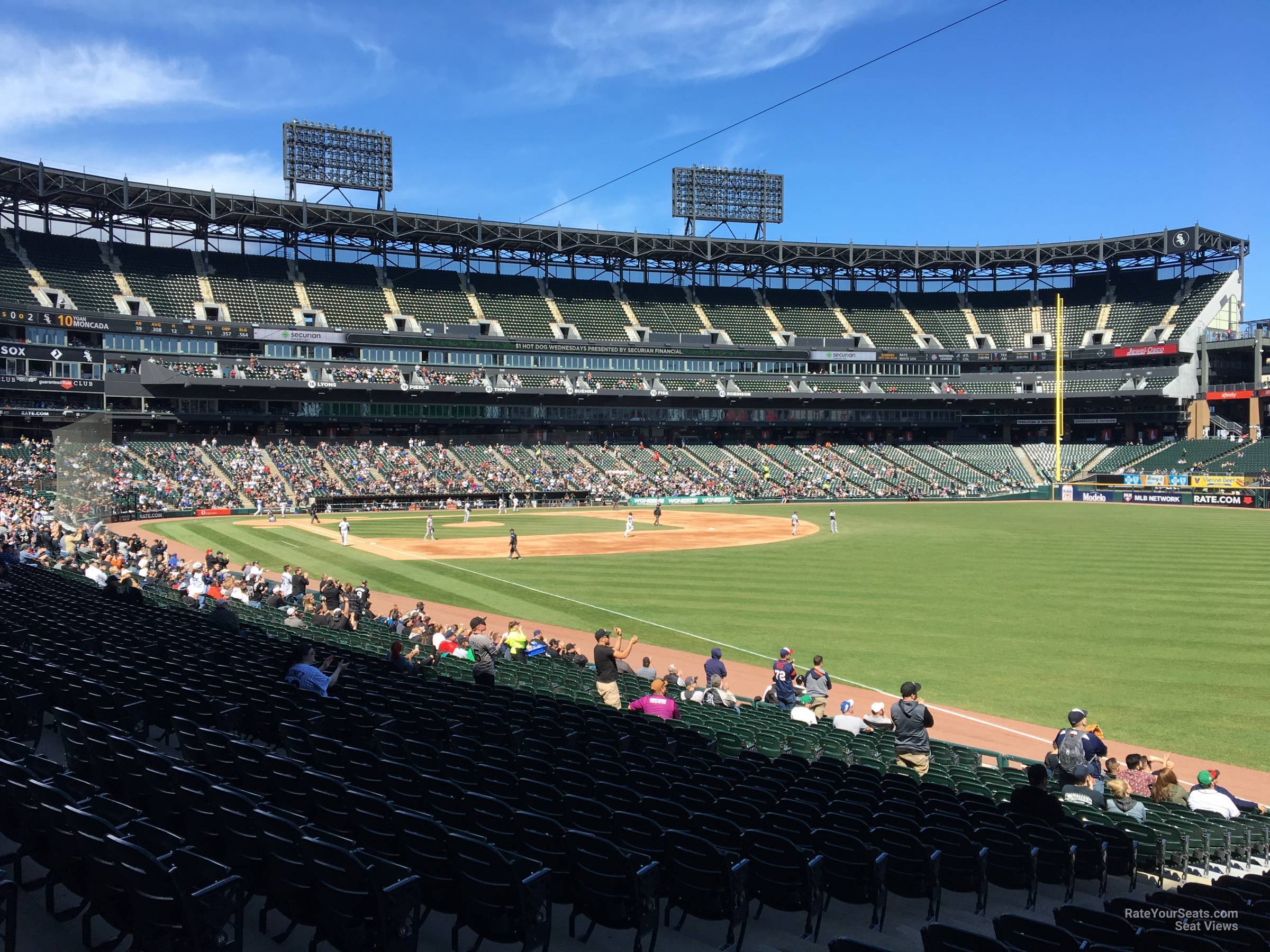 section 111, row 25 seat view  - guaranteed rate field