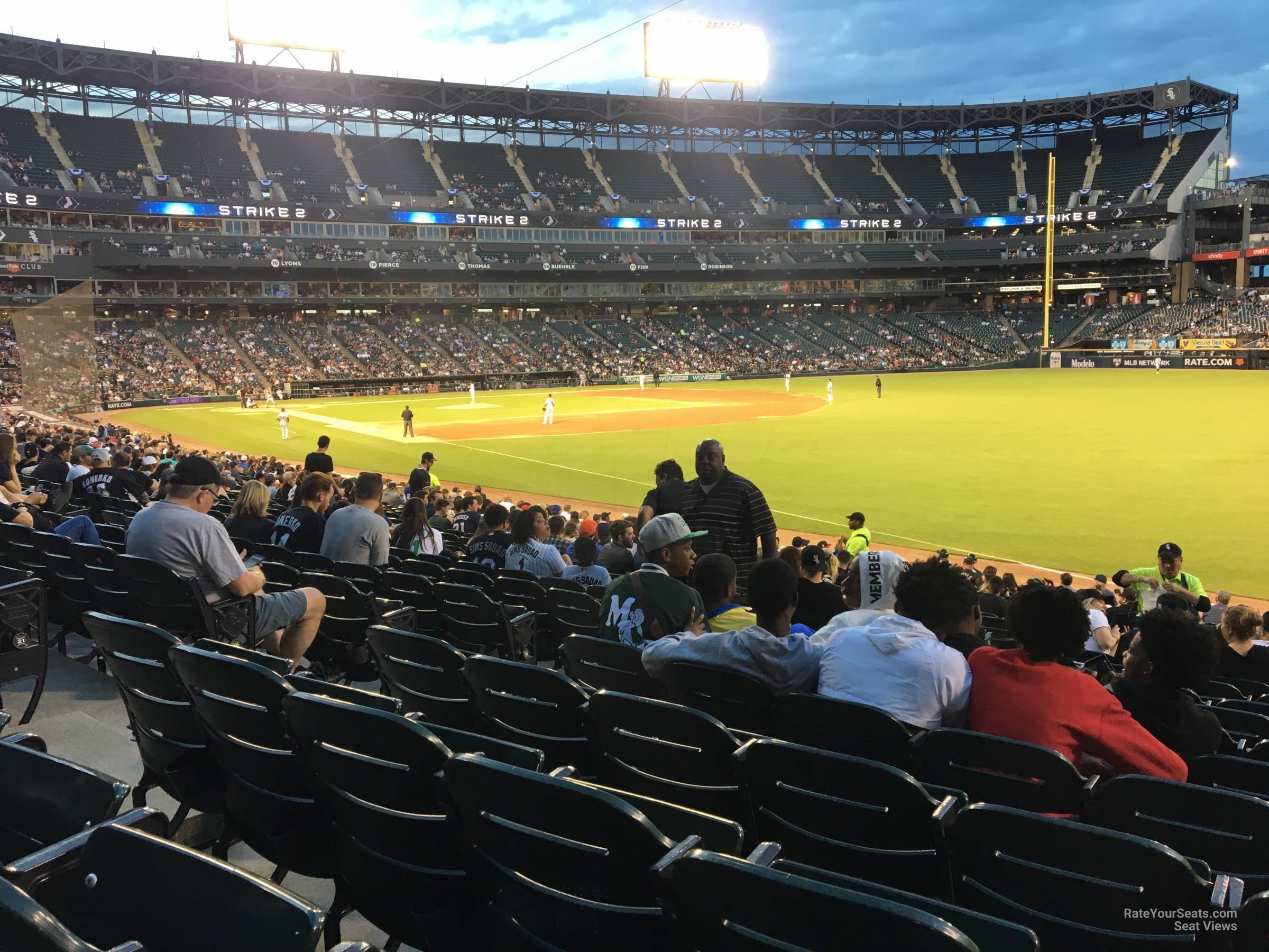 section 112, row 24 seat view  - guaranteed rate field