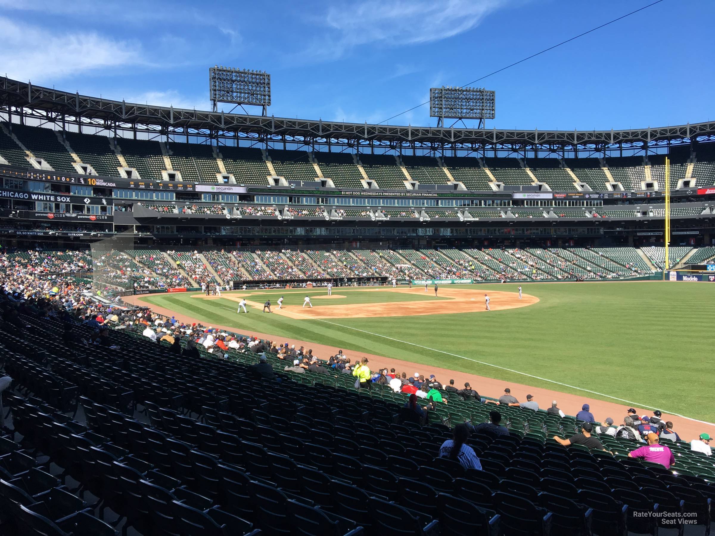 section 112, row 25 seat view  - guaranteed rate field