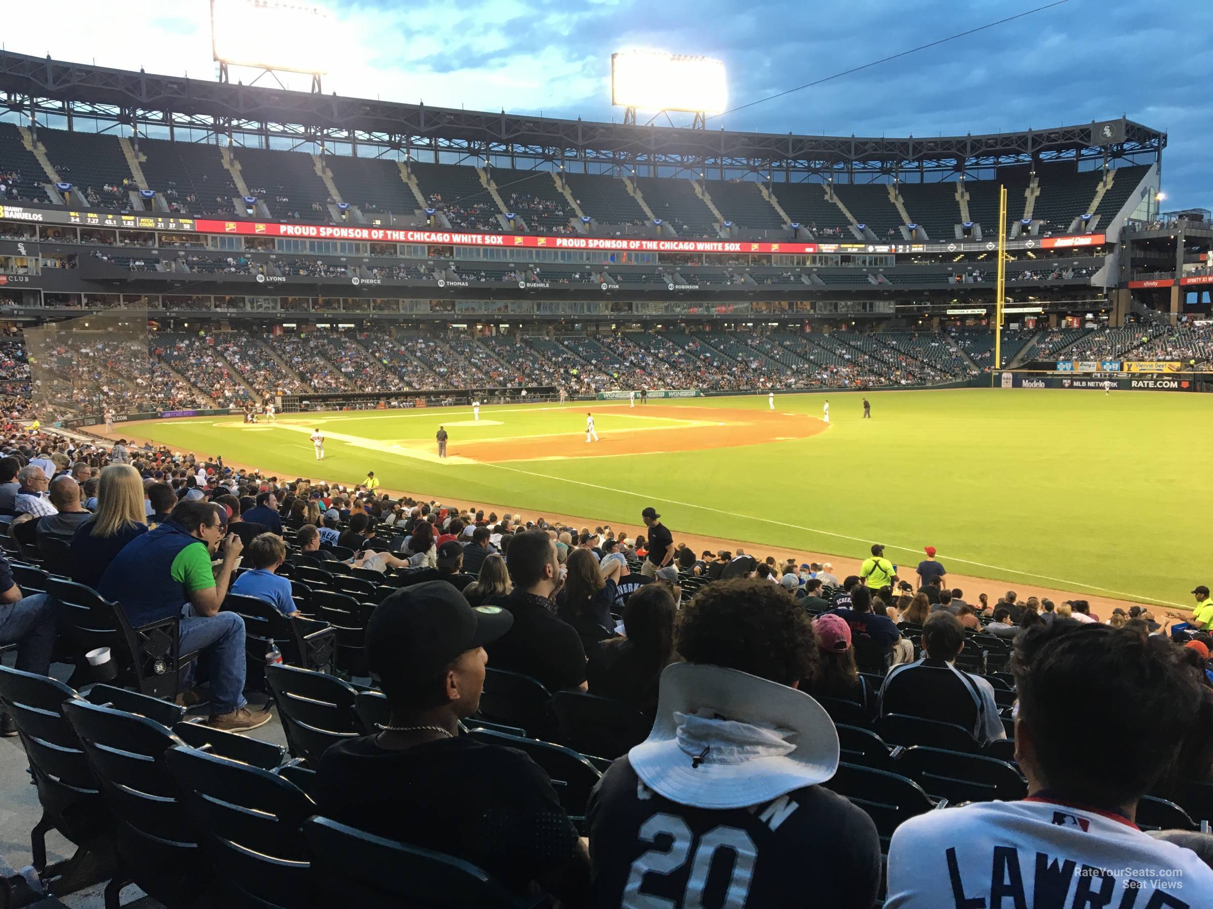 section 113, row 24 seat view  - guaranteed rate field