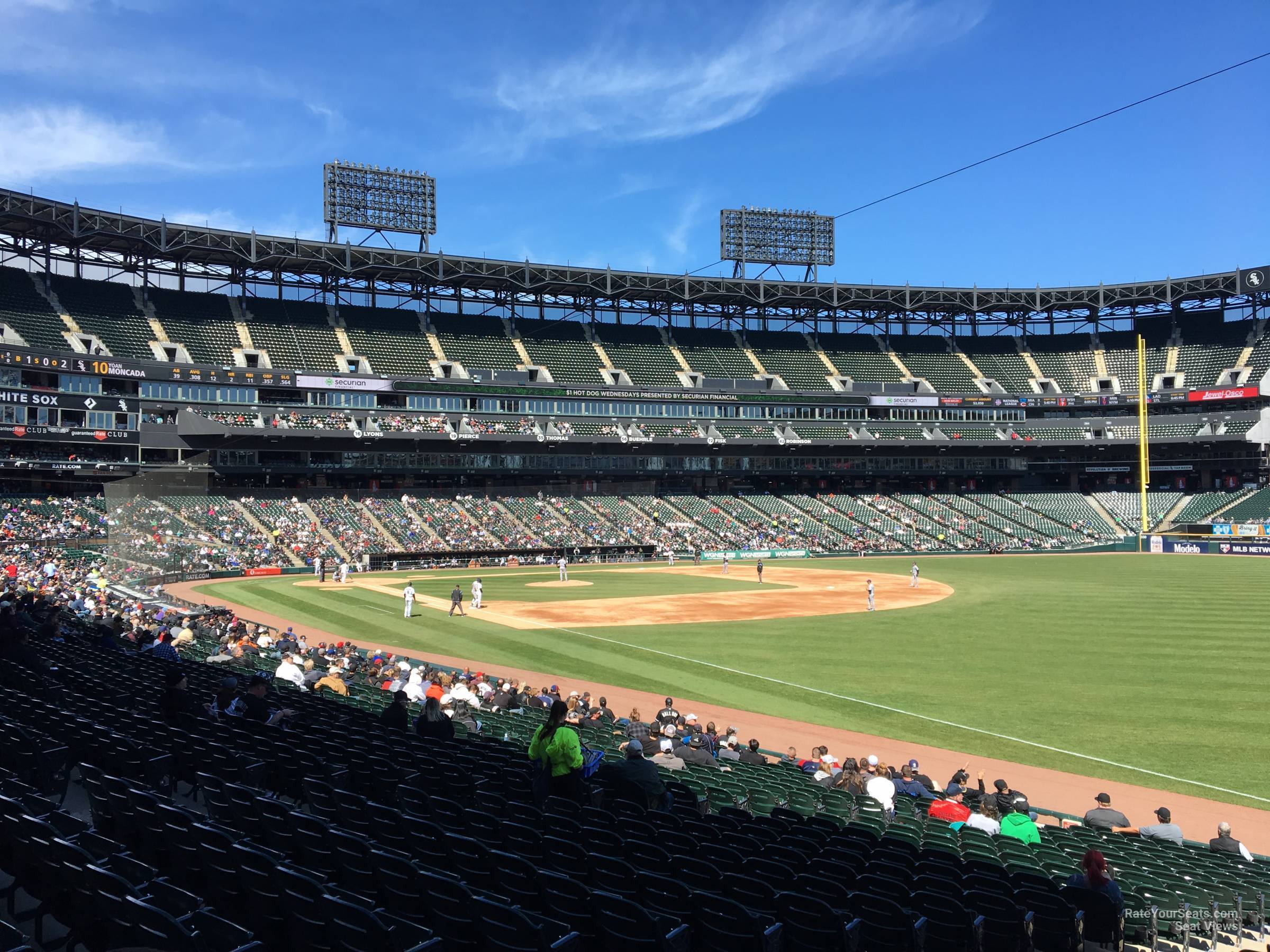 section 113, row 25 seat view  - guaranteed rate field
