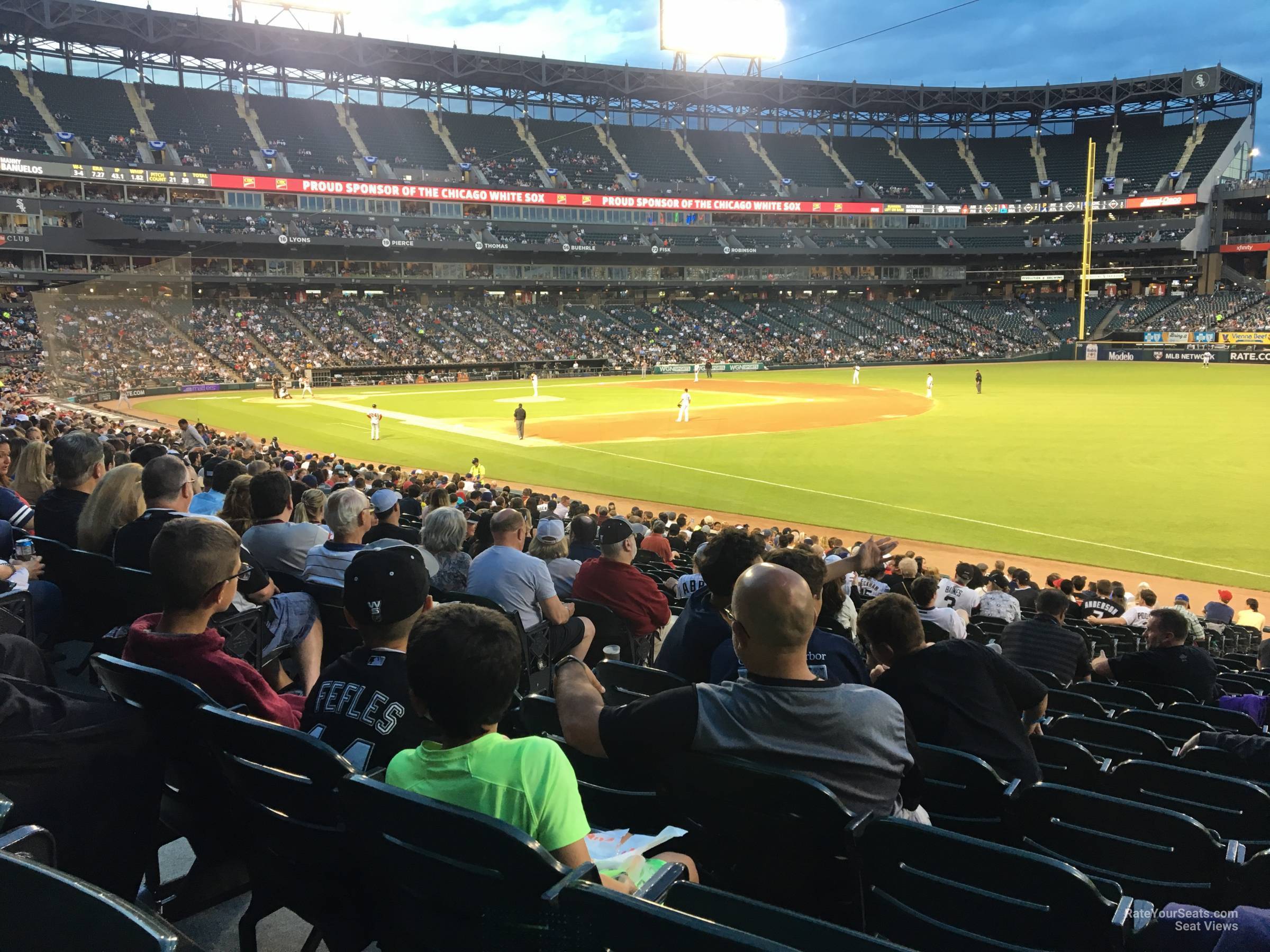 section 114, row 24 seat view  - guaranteed rate field