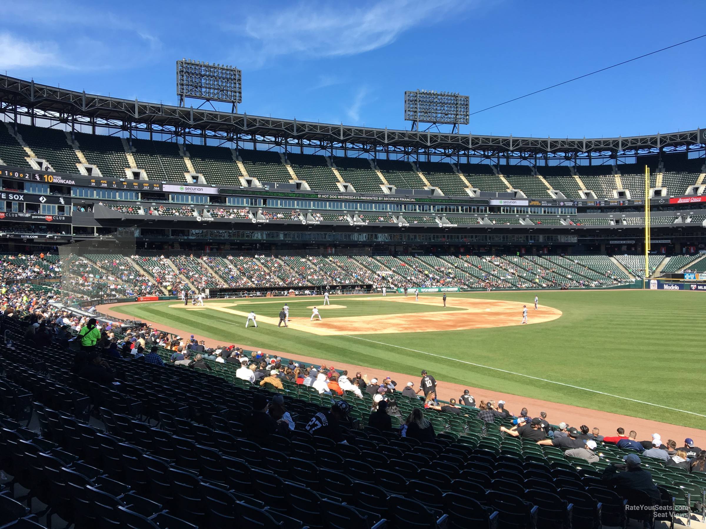 section 114, row 25 seat view  - guaranteed rate field