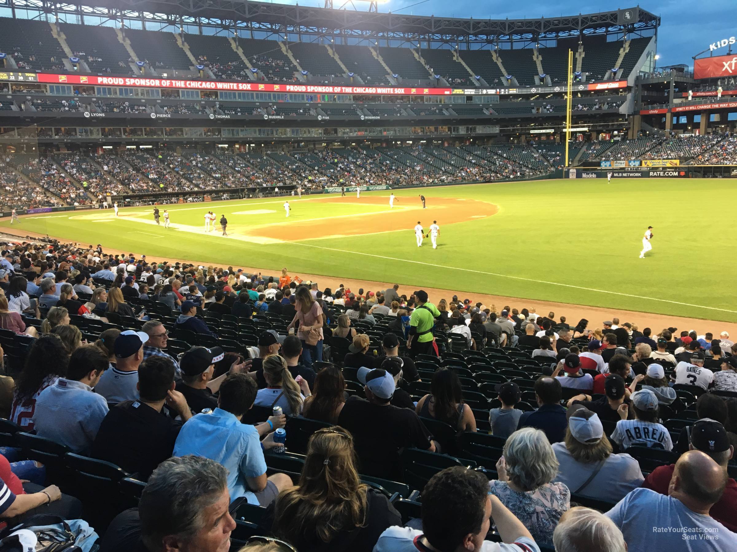section 115, row 24 seat view  - guaranteed rate field