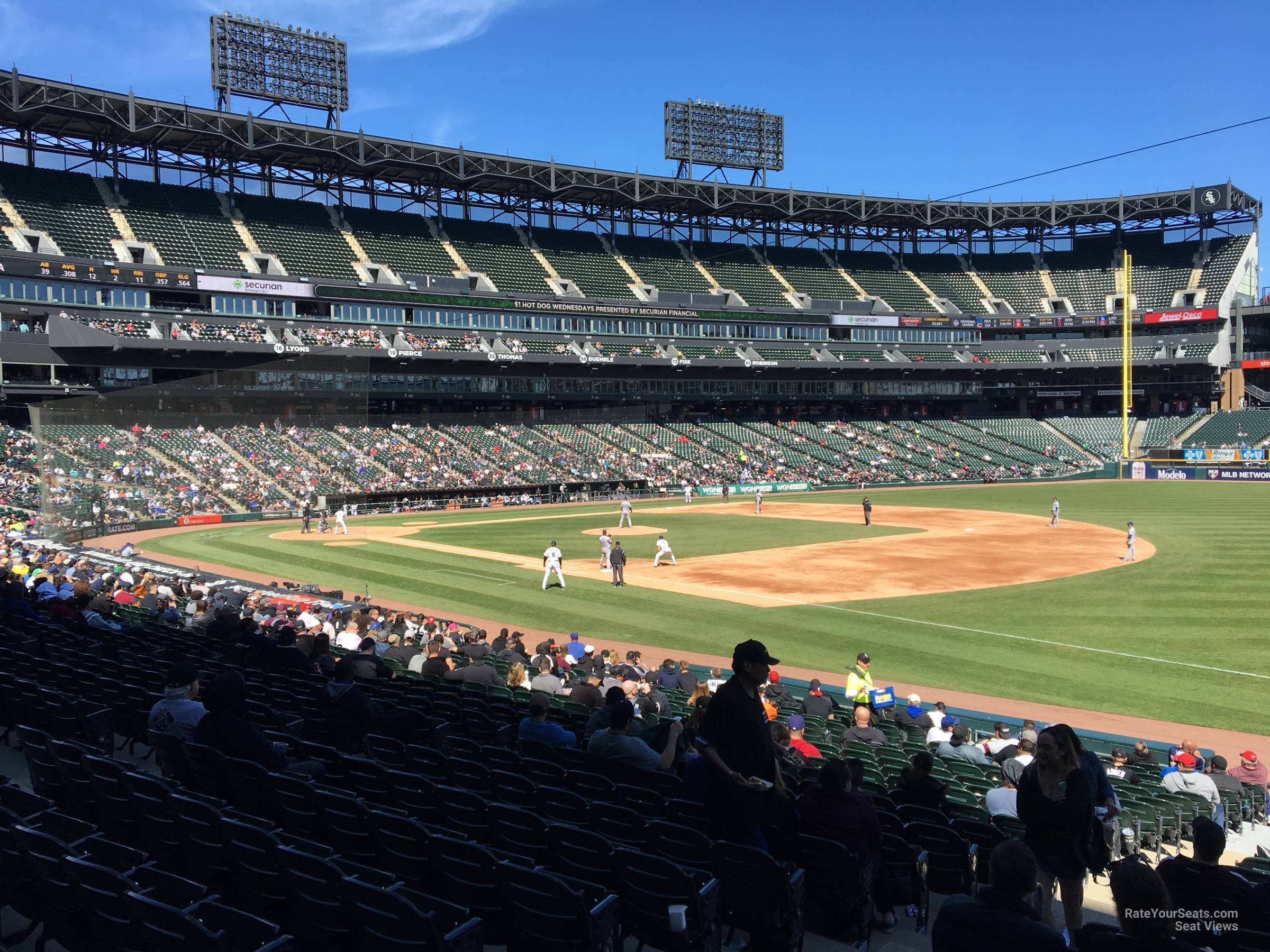 section 117, row 25 seat view  - guaranteed rate field