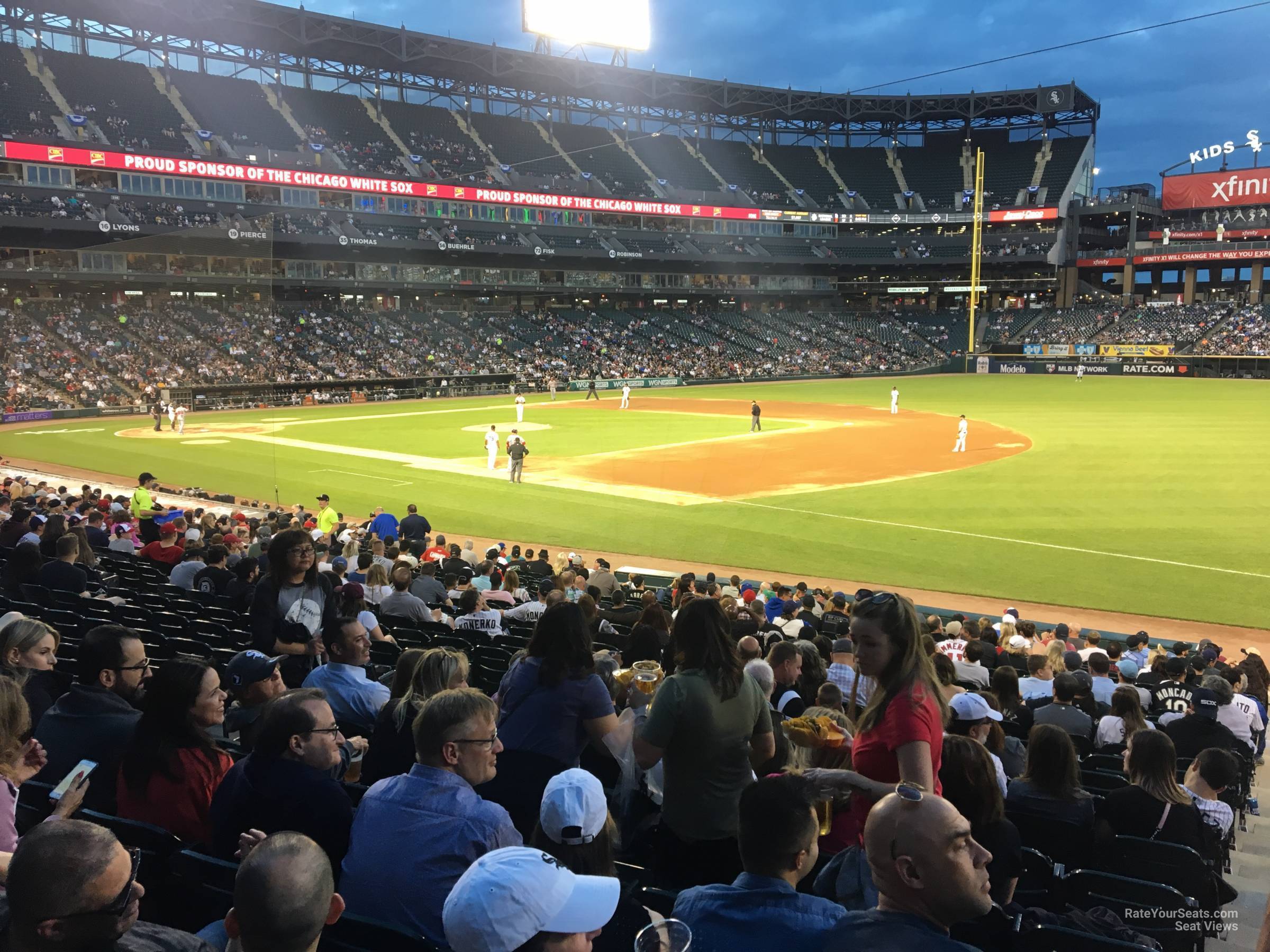 section 118, row 24 seat view  - guaranteed rate field