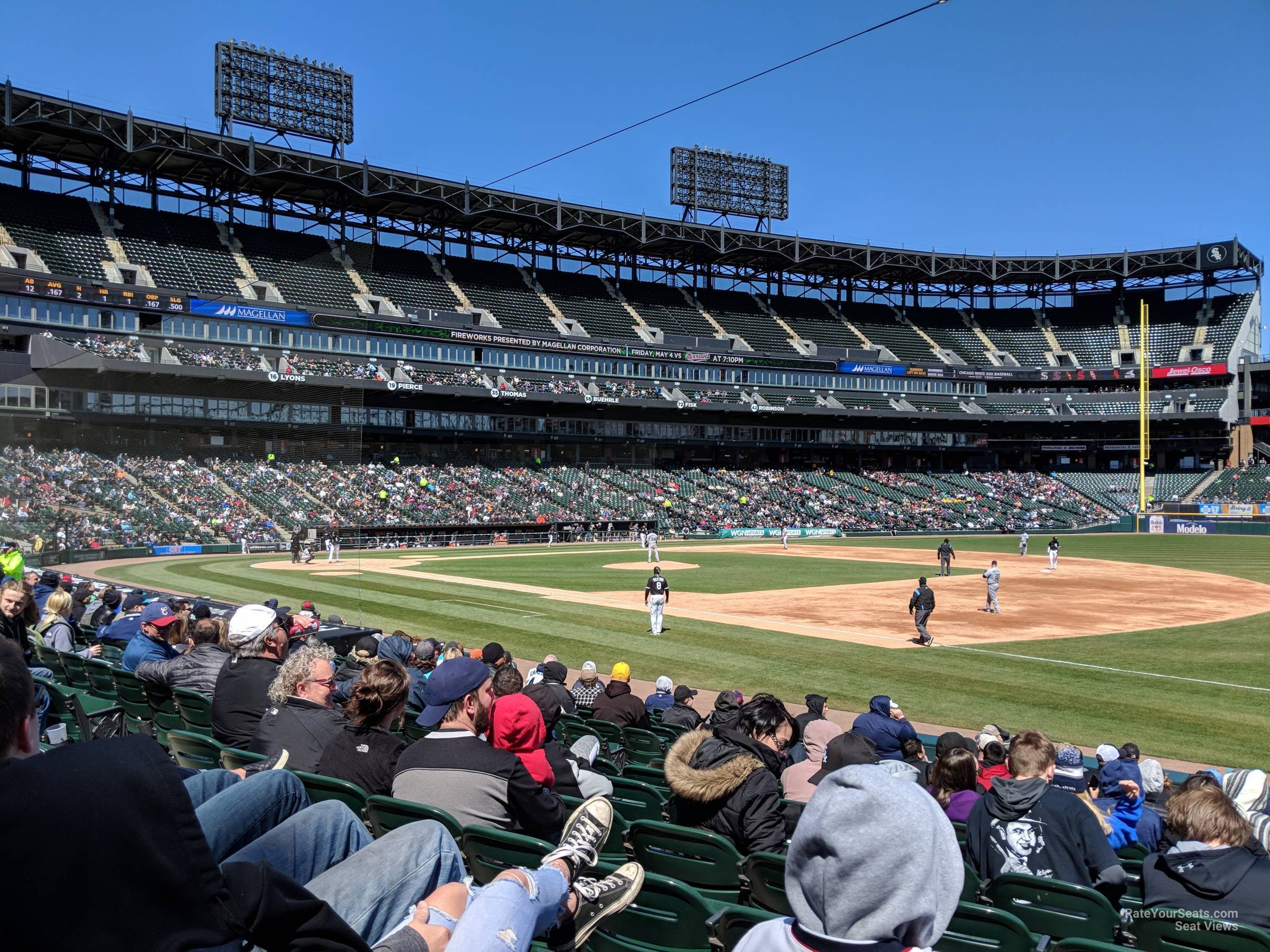 section 119, row 15 seat view  - guaranteed rate field