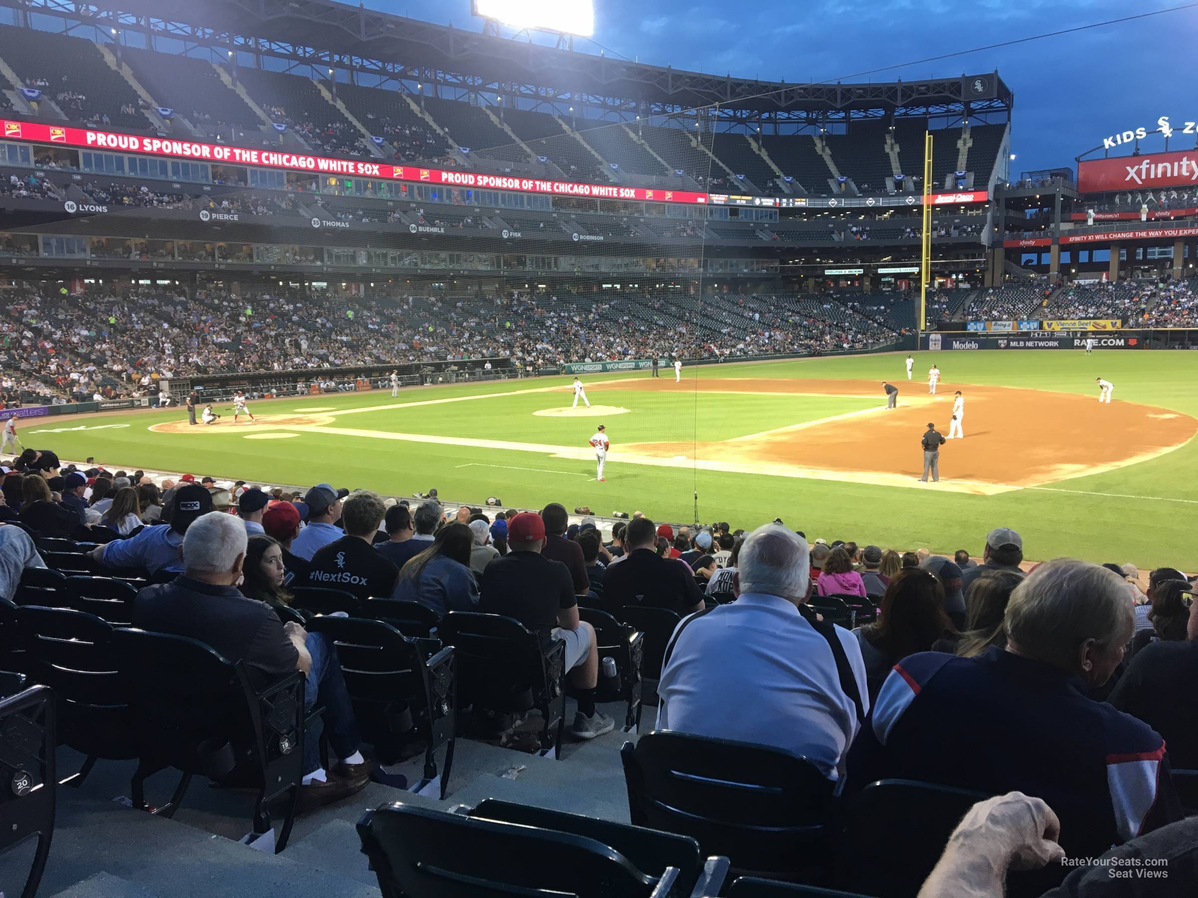 section 120, row 24 seat view  - guaranteed rate field