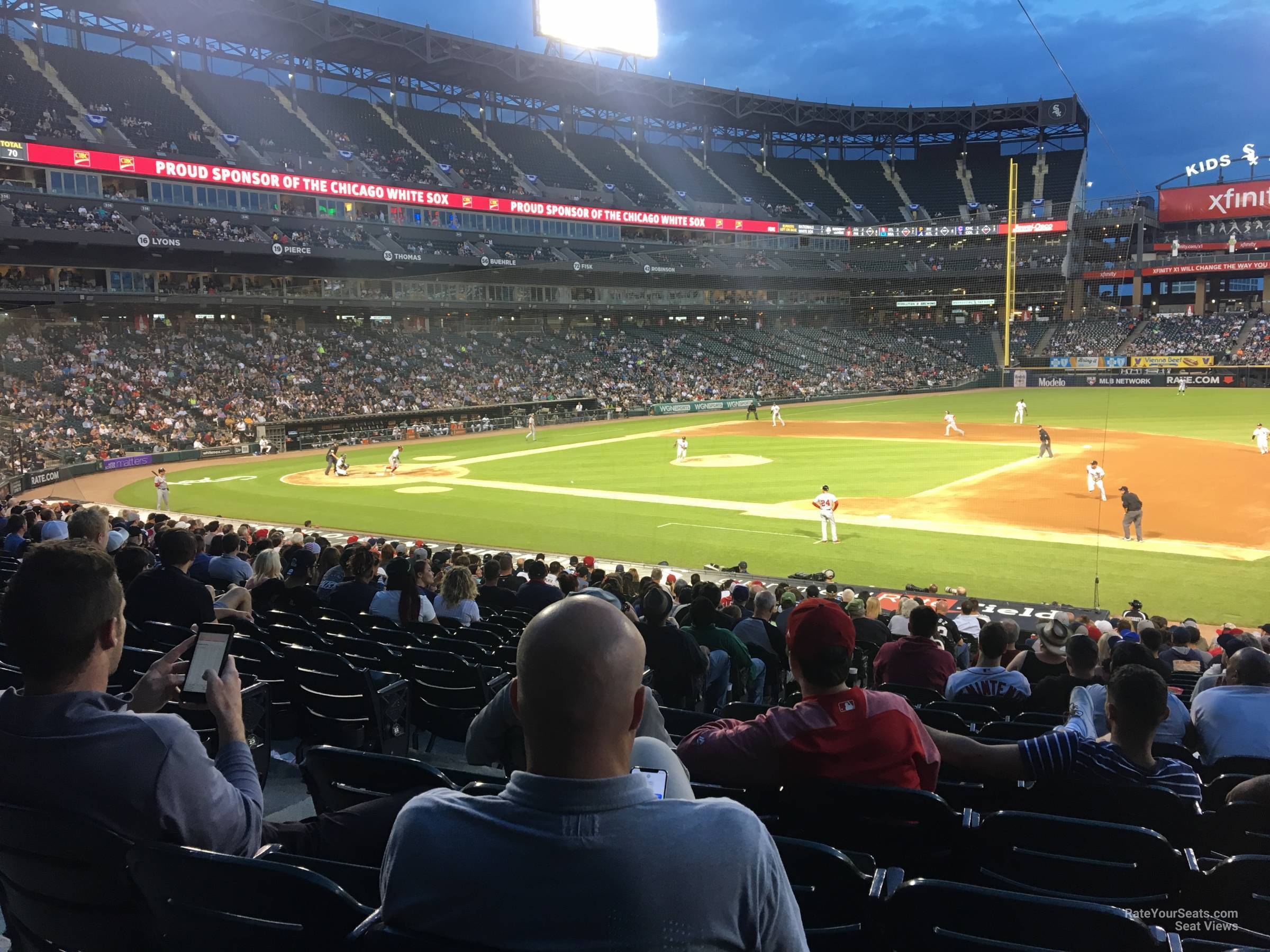 section 121, row 24 seat view  - guaranteed rate field