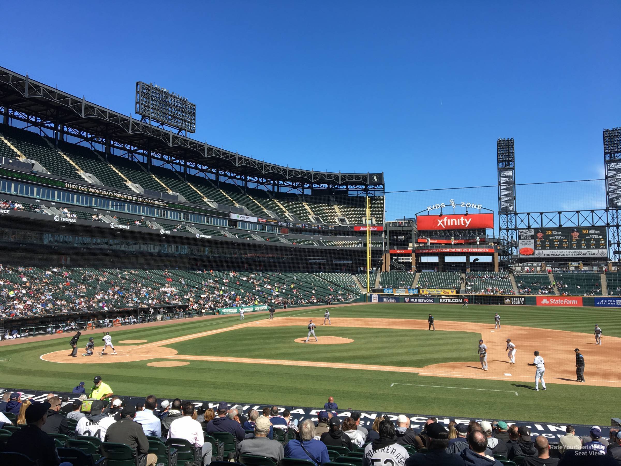 section 124, row 25 seat view  - guaranteed rate field