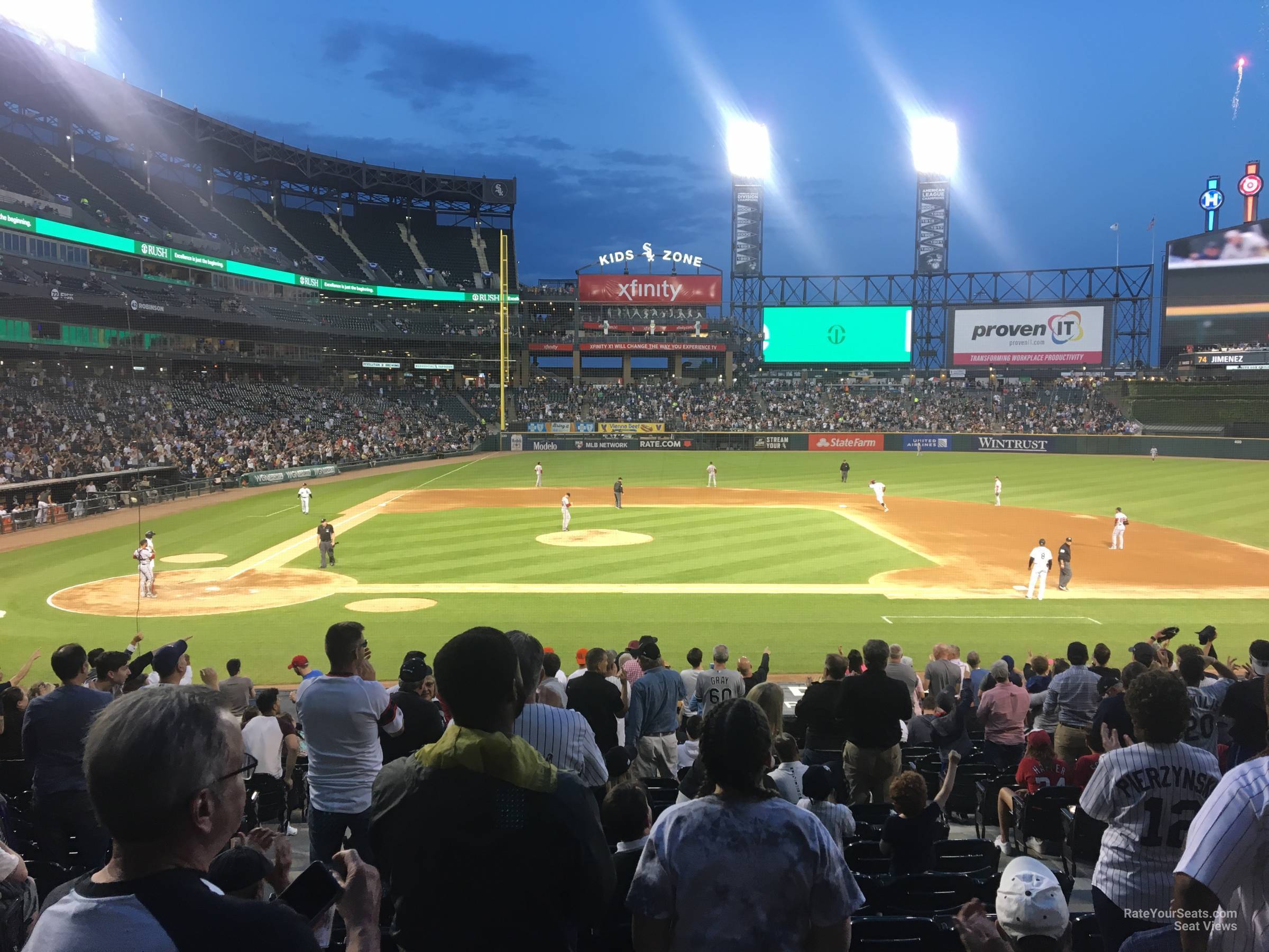 section 126, row 24 seat view  - guaranteed rate field