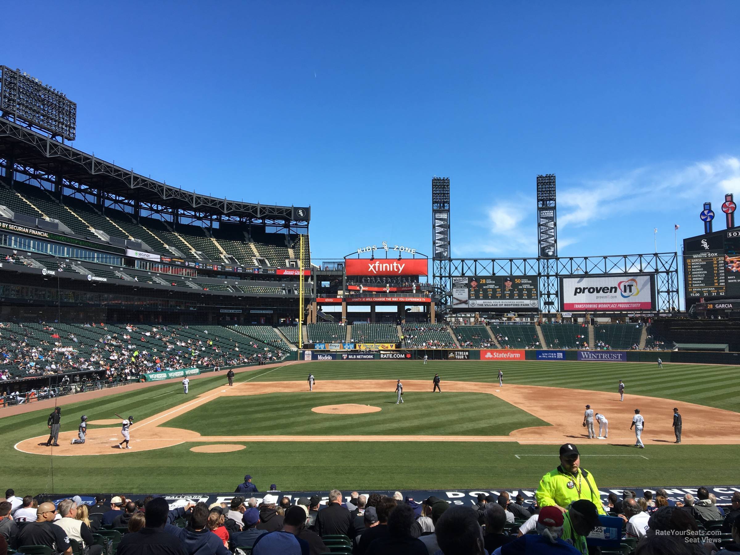 section 126, row 25 seat view  - guaranteed rate field