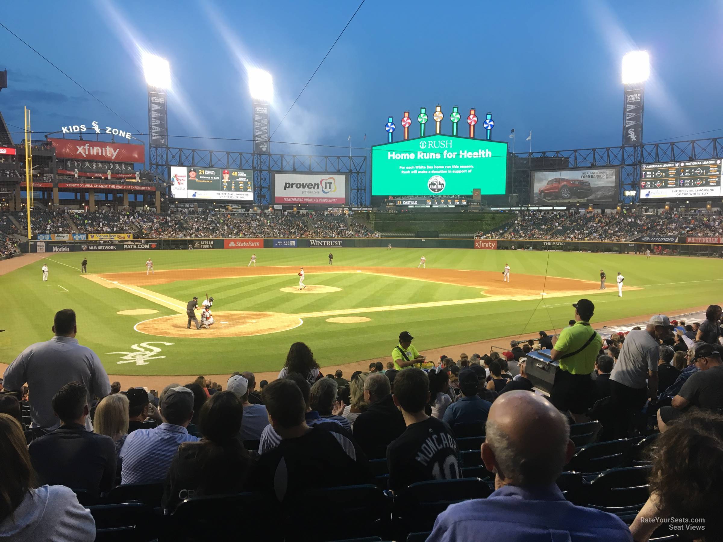 section 130, row 24 seat view  - guaranteed rate field