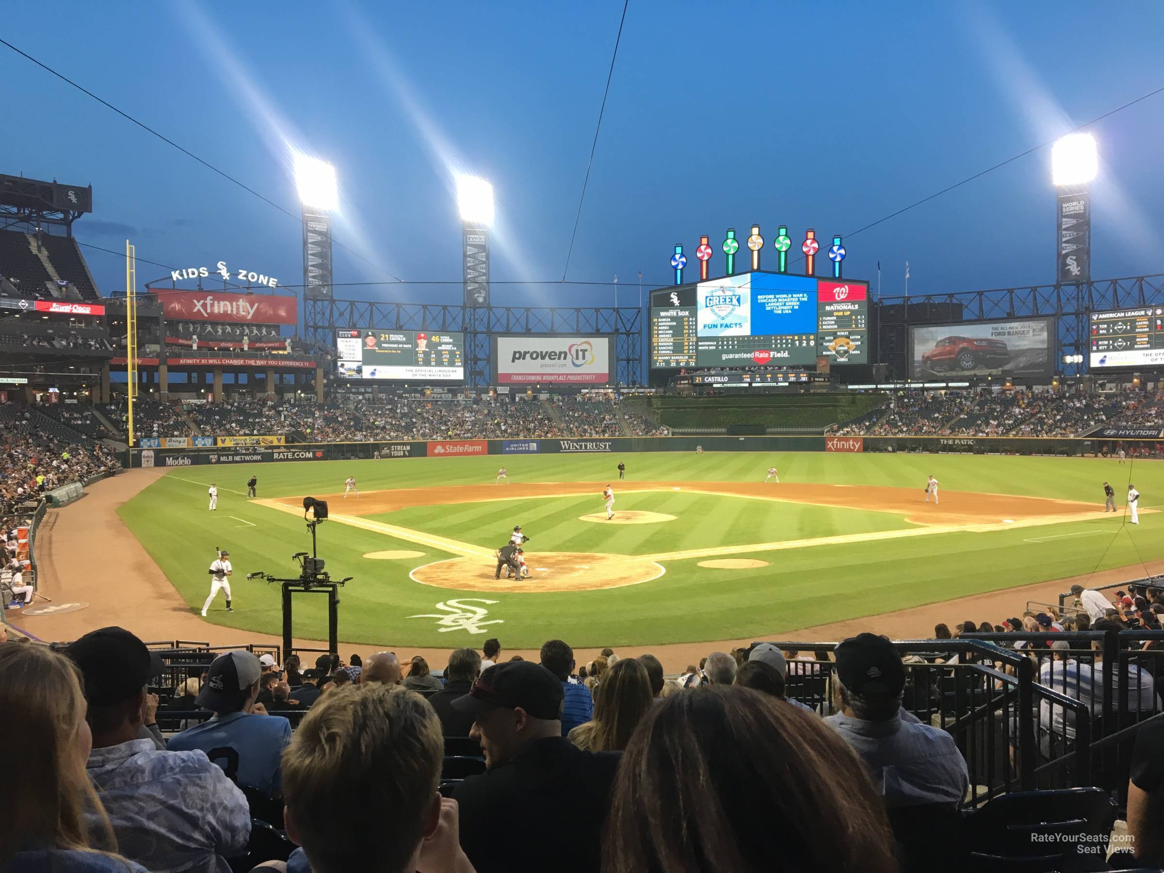 Guaranteed Rate Field Baseball Section 131 Row 24 On 6 11 2019 FL 
