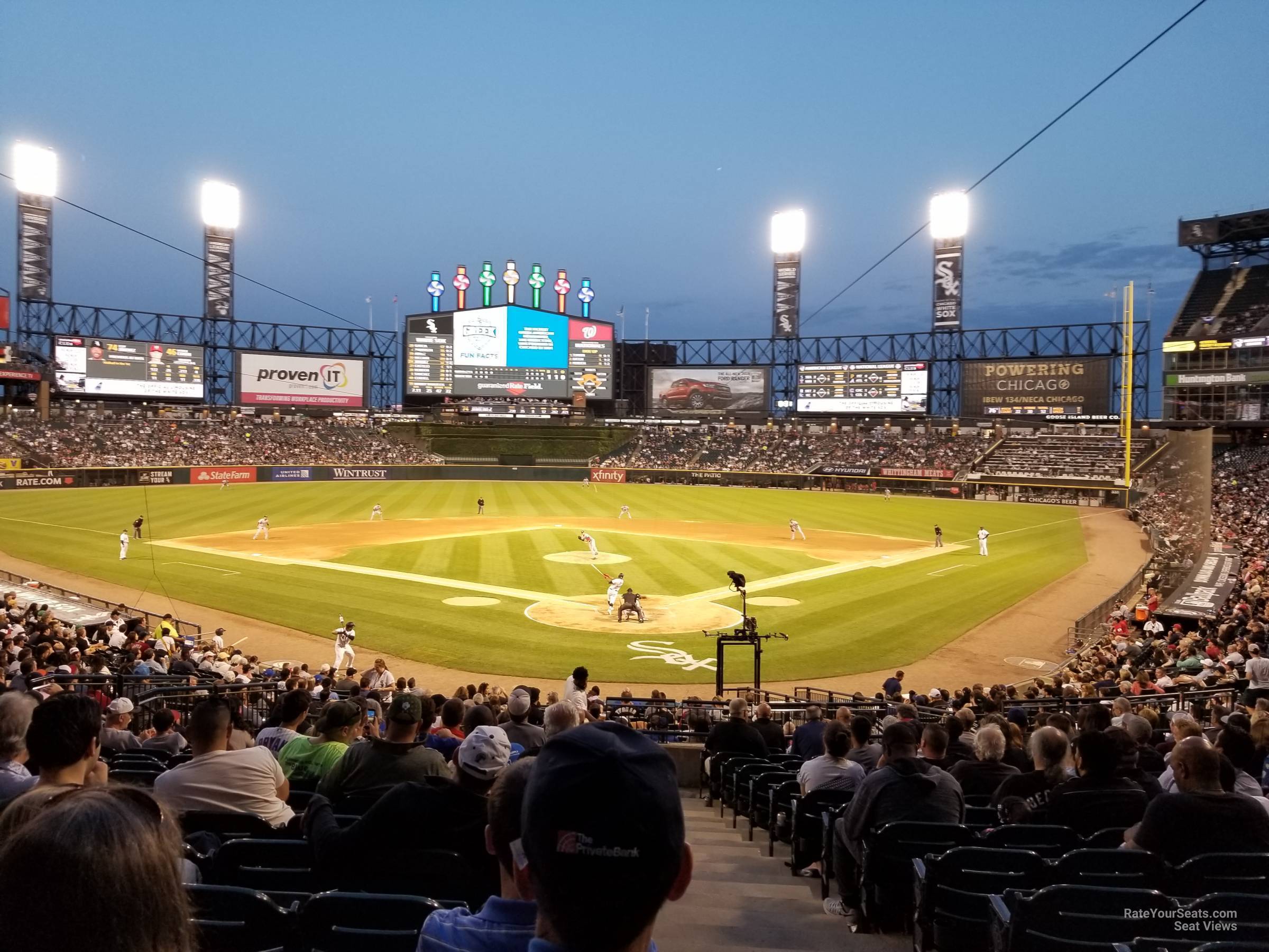 section 133, row 31 seat view  - guaranteed rate field