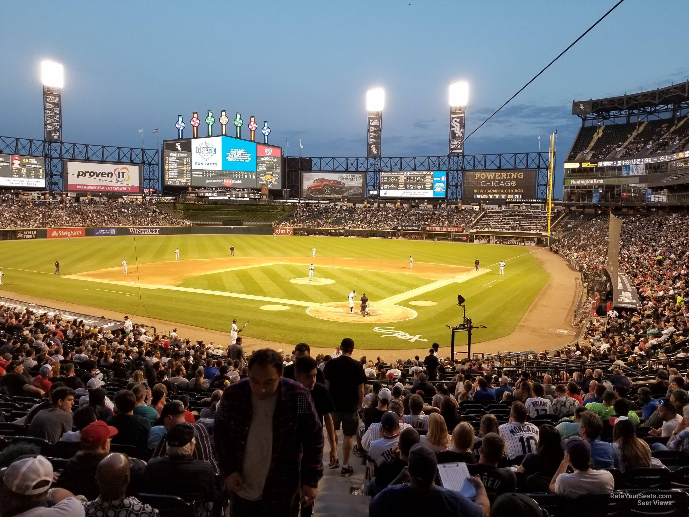 section 134, row 34 seat view  - guaranteed rate field