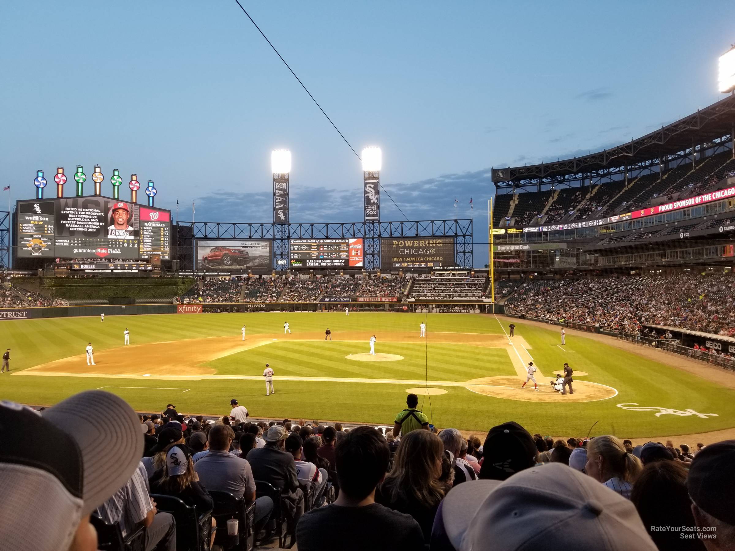 section 136, row 27 seat view  - guaranteed rate field