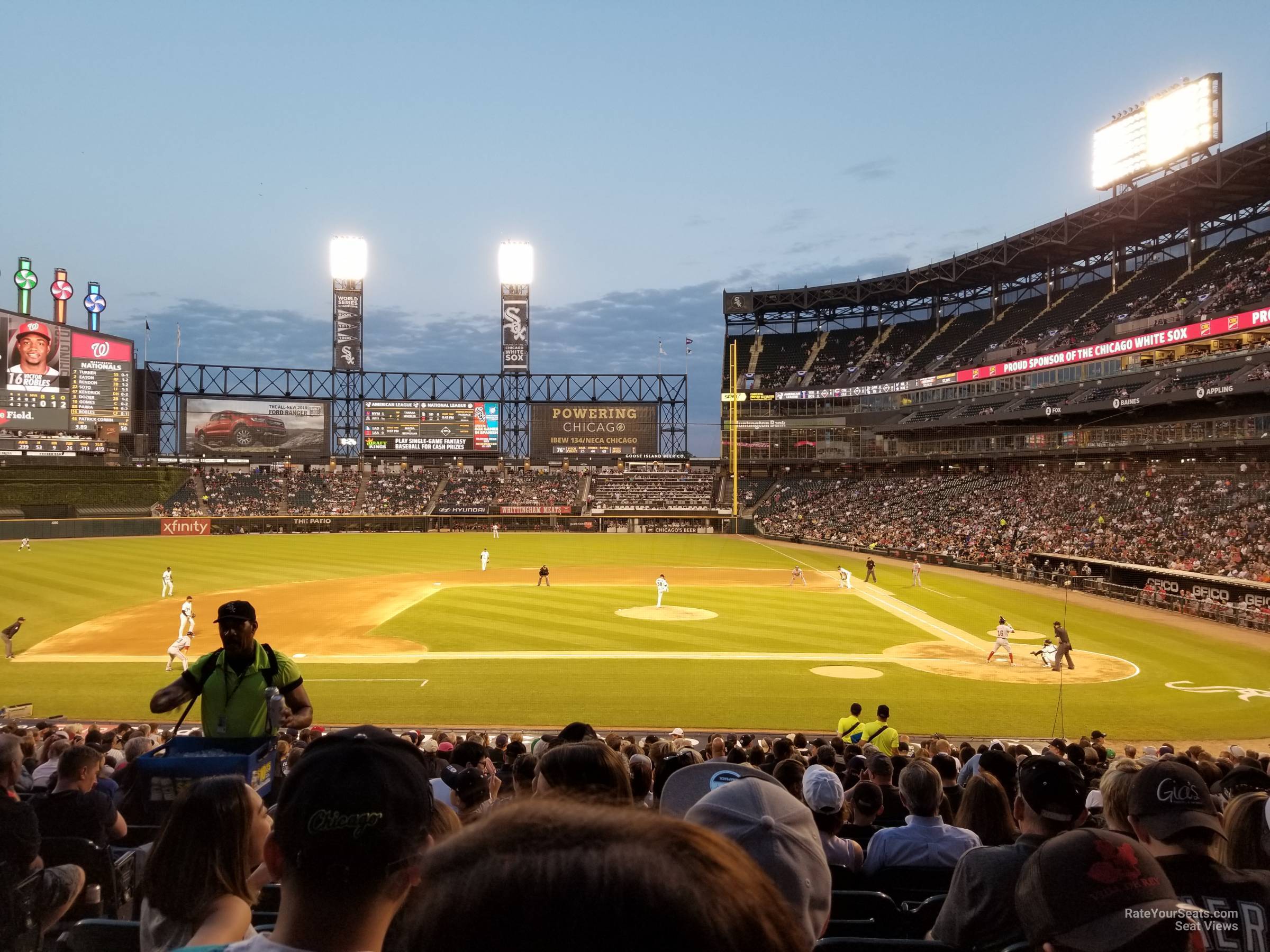 section 138, row 28 seat view  - guaranteed rate field