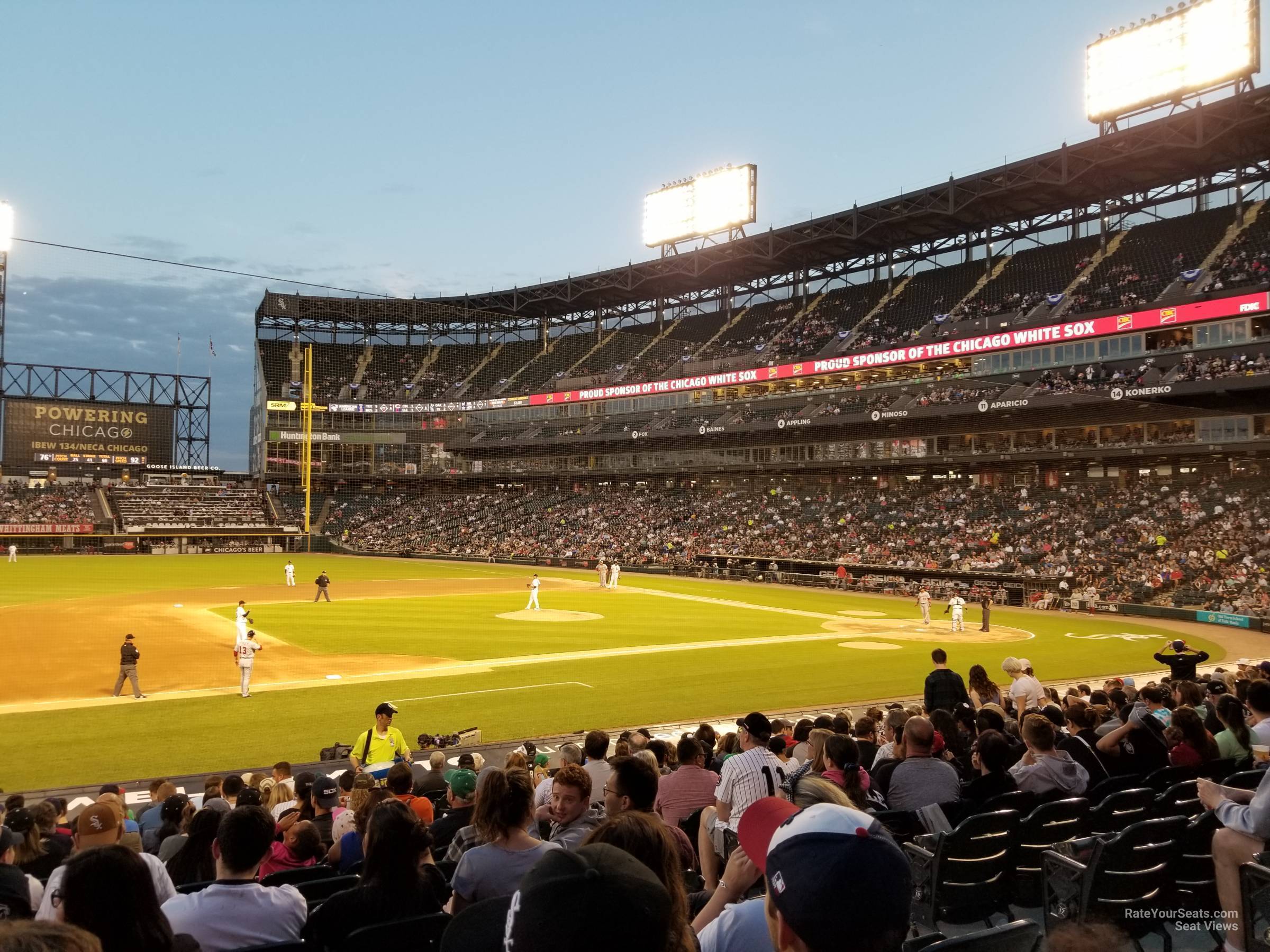 section 142, row 21 seat view  - guaranteed rate field