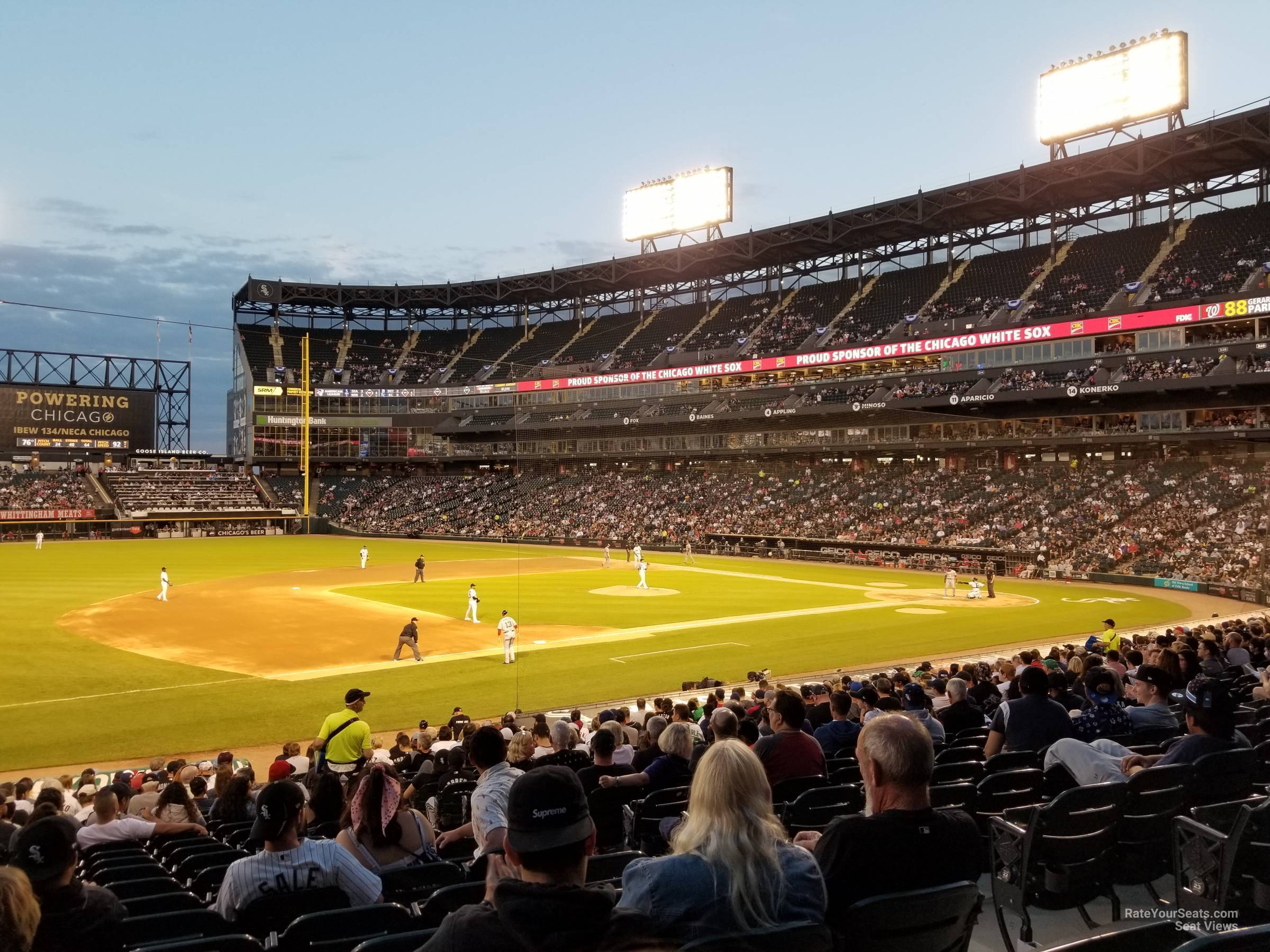 section 144, row 26 seat view  - guaranteed rate field
