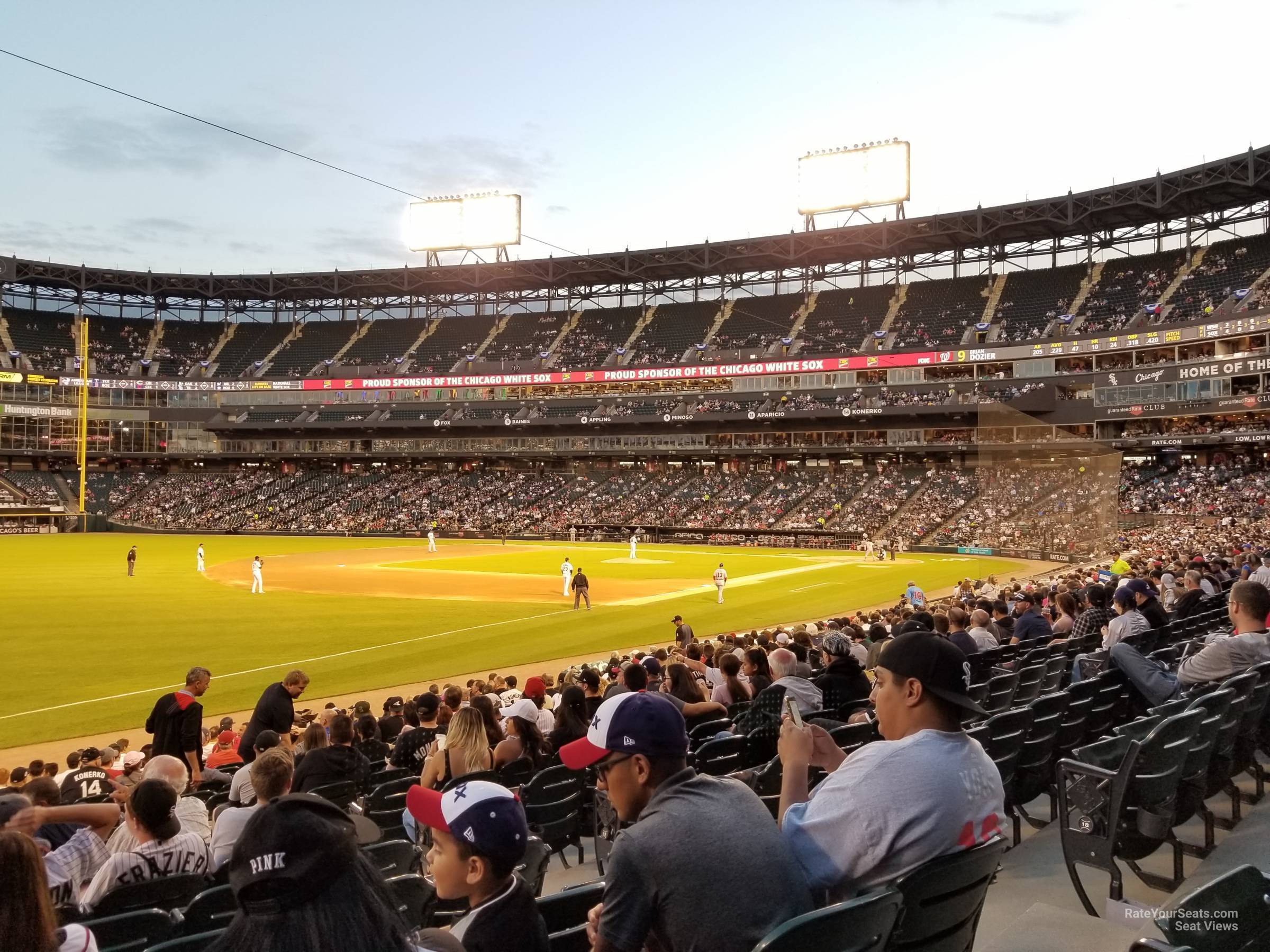 section 149, row 20 seat view  - guaranteed rate field