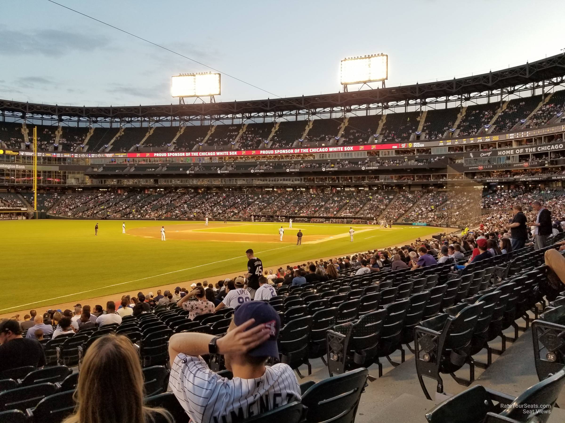 section 151, row 20 seat view  - guaranteed rate field