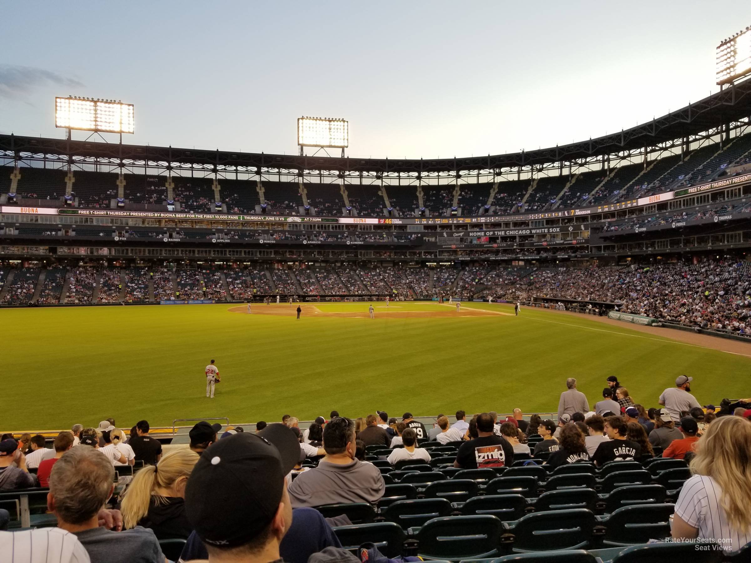 section 159, row 16 seat view  - guaranteed rate field
