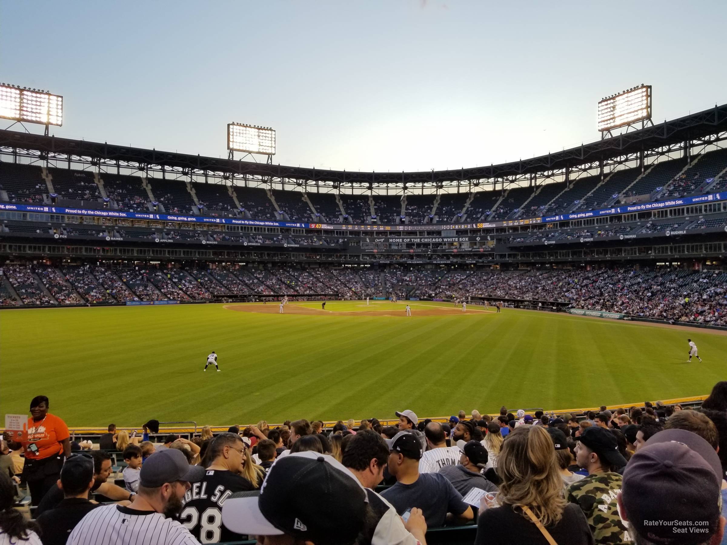 section 162, row 19 seat view  - guaranteed rate field