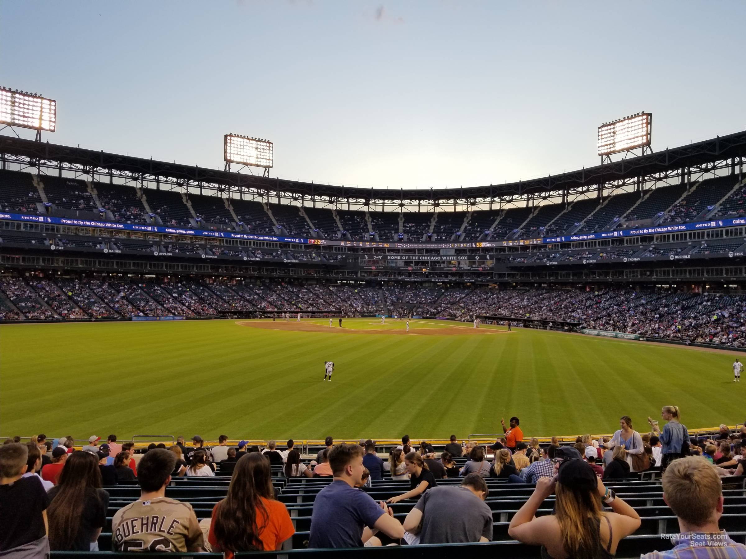 section 163, row 21 seat view  - guaranteed rate field