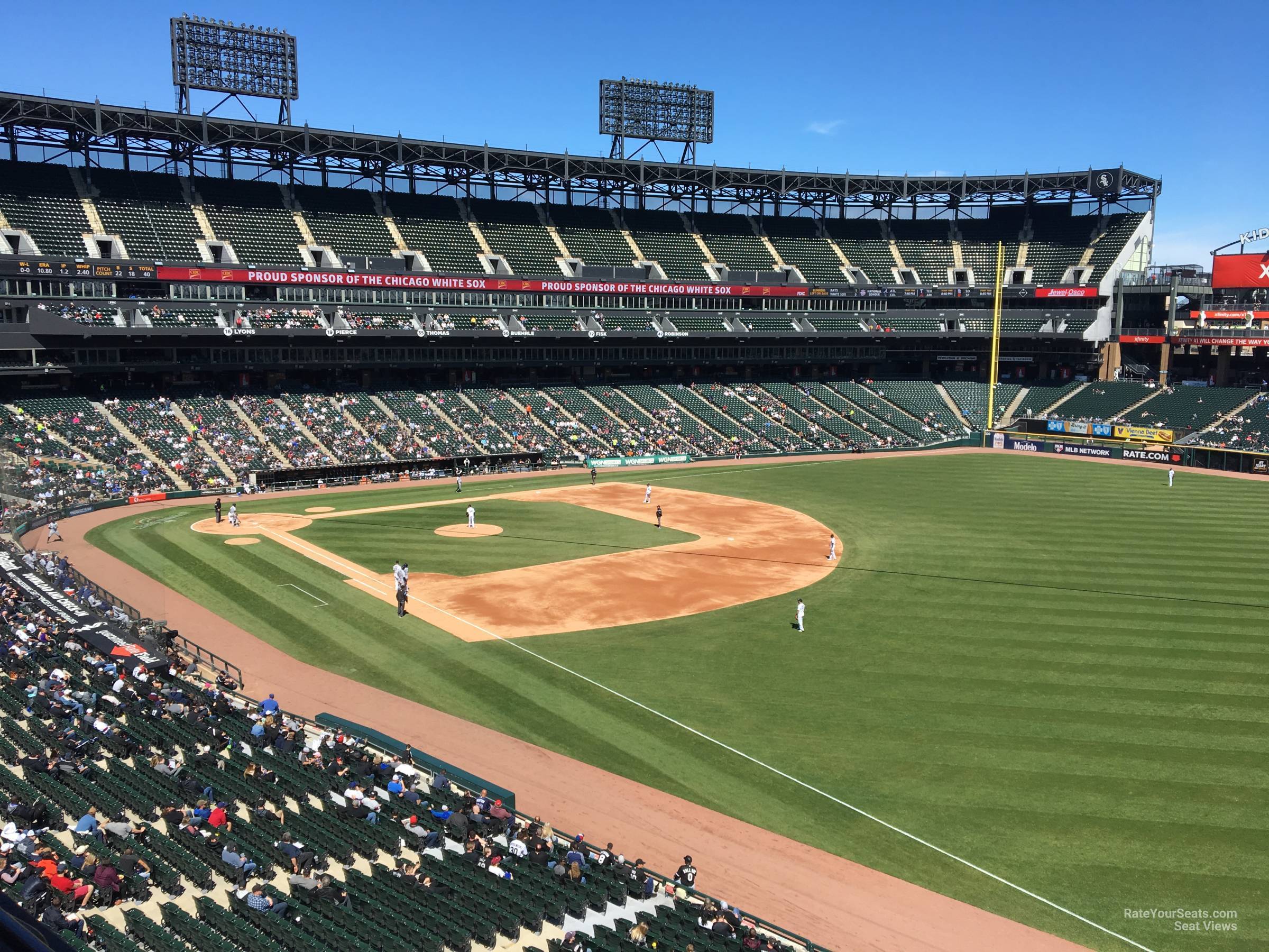 section 314, row 1 seat view  - guaranteed rate field
