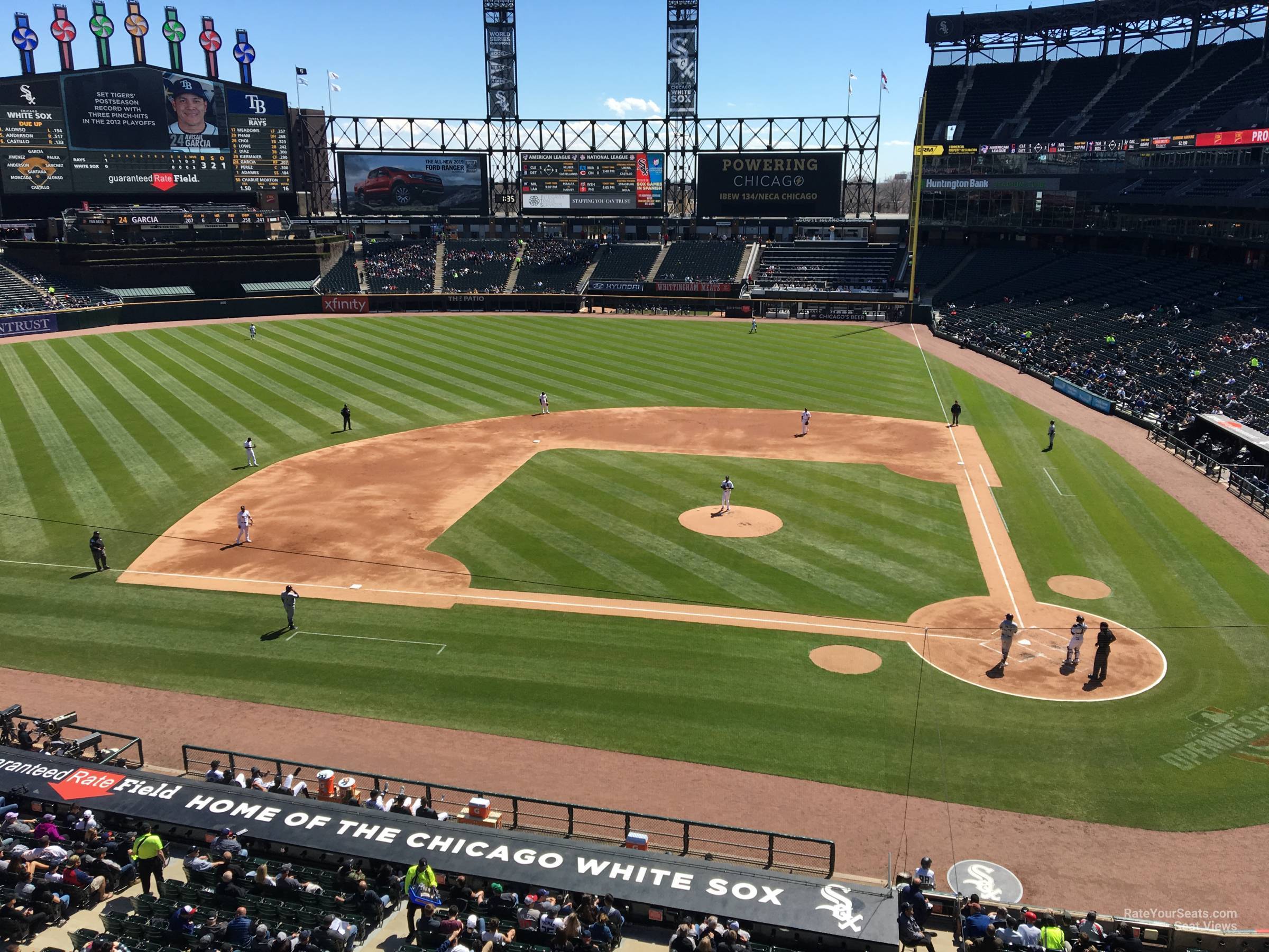 section 336, row 1 seat view  - guaranteed rate field