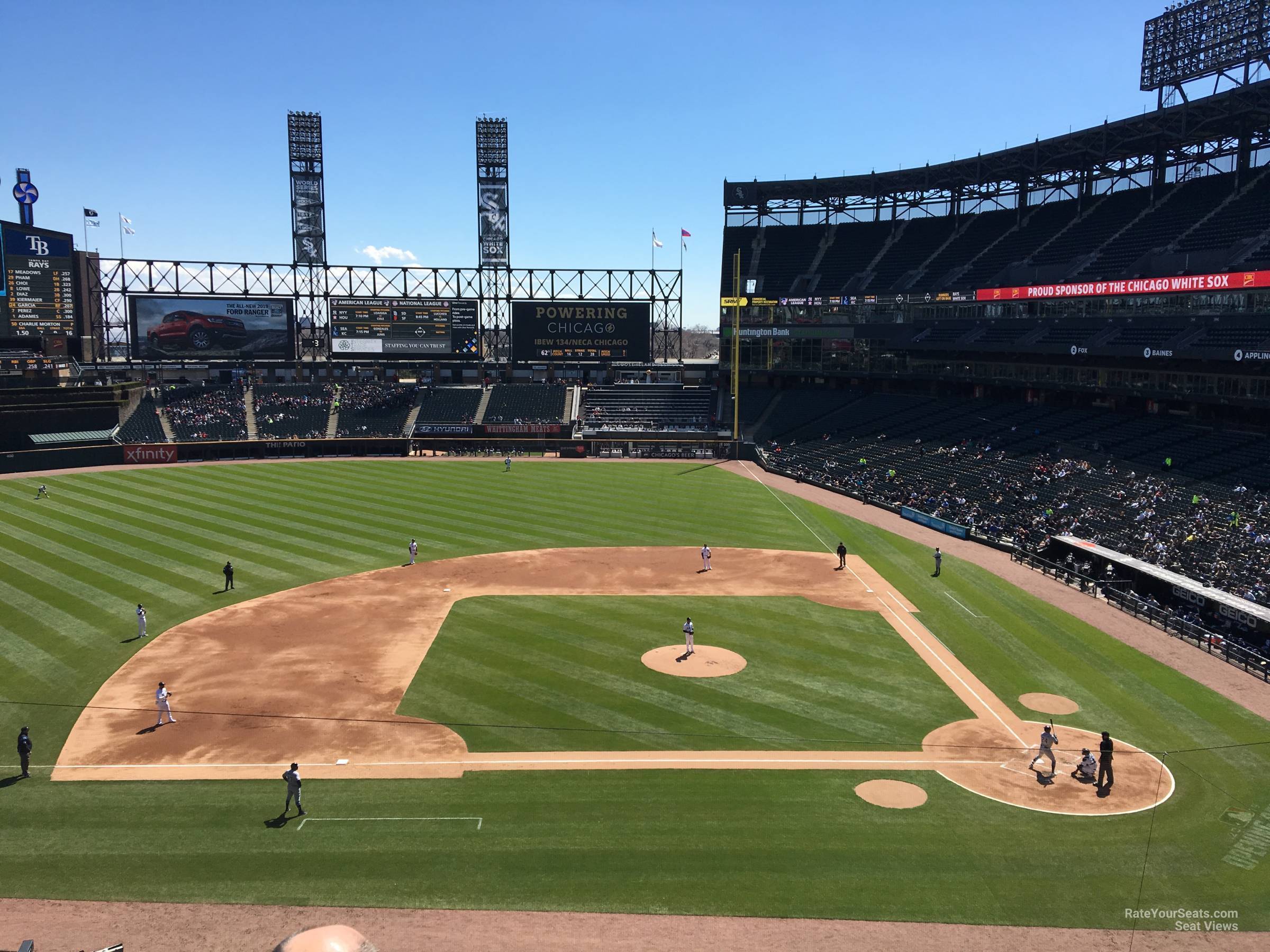 section 338, row 1 seat view  - guaranteed rate field